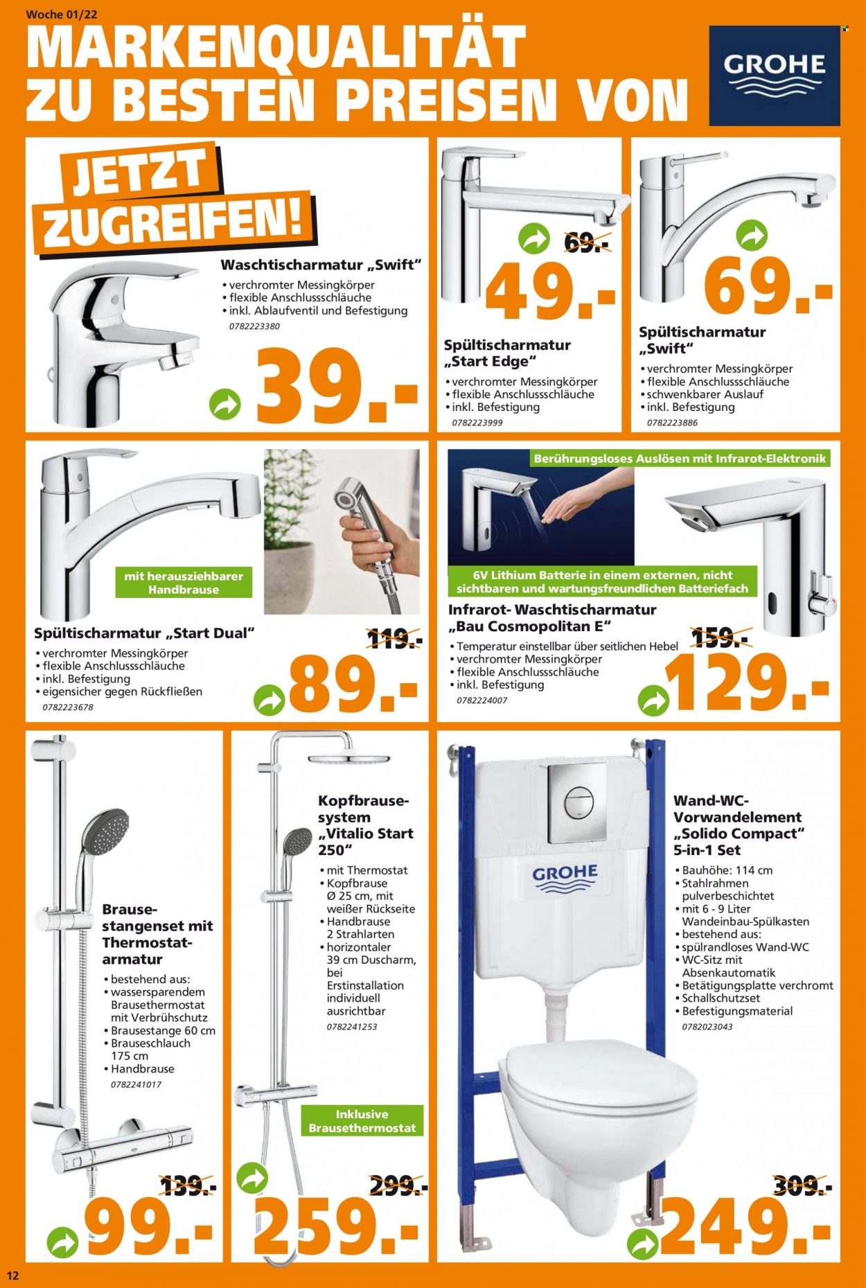 Globus Baumarkt Prospekte  - 3.01.2022 - 8.01.2022. Seite 12