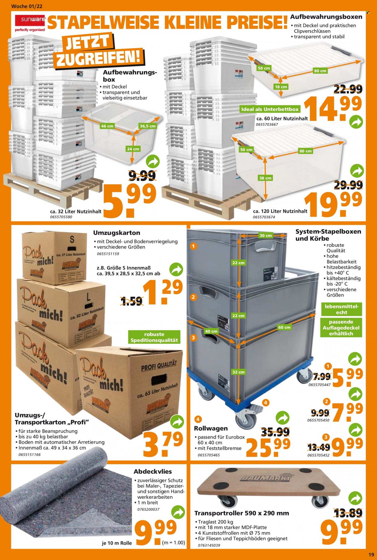 Globus Baumarkt Prospekte  - 3.01.2022 - 8.01.2022. Seite 19