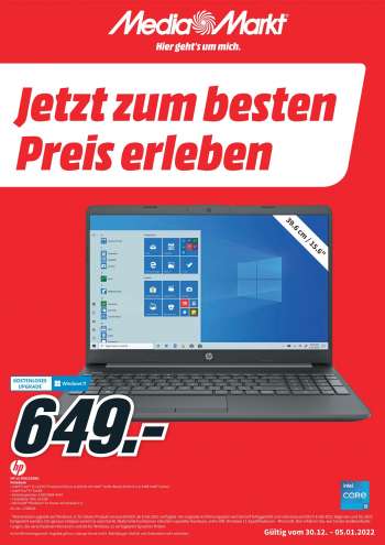 Prospekte MediaMarkt - 30.12.2021 - 5.01.2022.