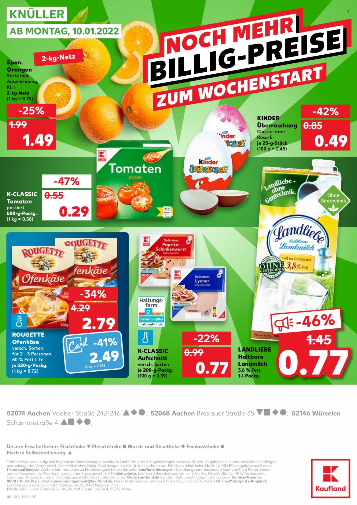 Kaufland Prospekte  - 6.01.2022 - 12.01.2022. Seite 48