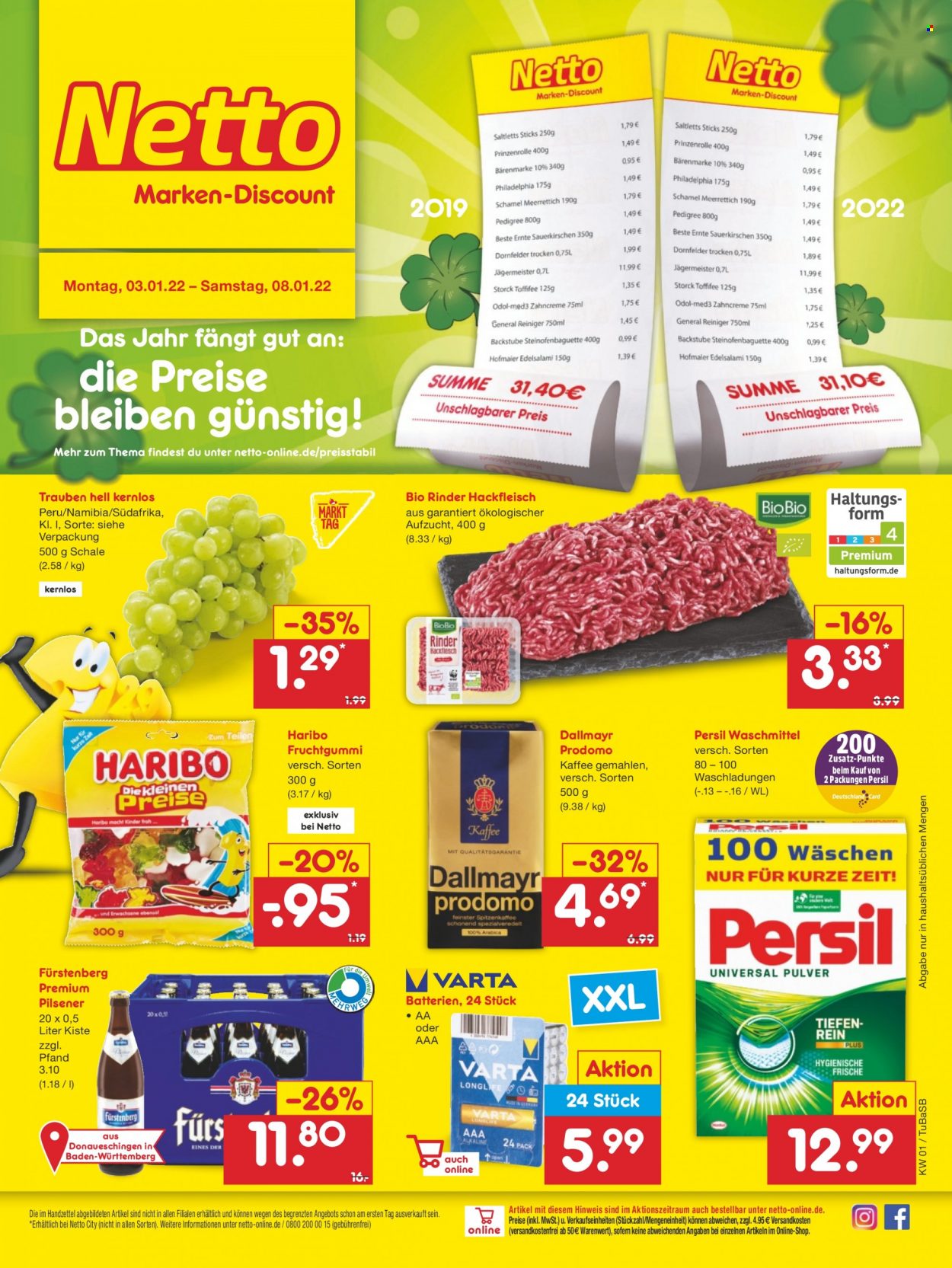 Netto Marken-Discount Prospekte  - 3.01.2022 - 8.01.2022. Seite 1