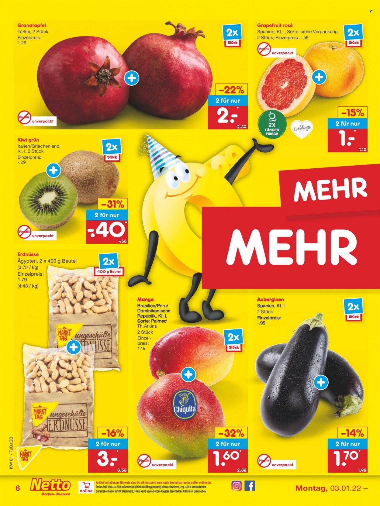 Netto Marken-Discount Prospekte  - 3.01.2022 - 8.01.2022. Seite 6