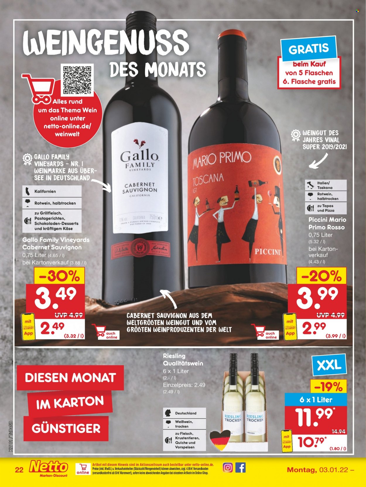 Netto Marken-Discount Prospekte  - 3.01.2022 - 8.01.2022. Seite 22