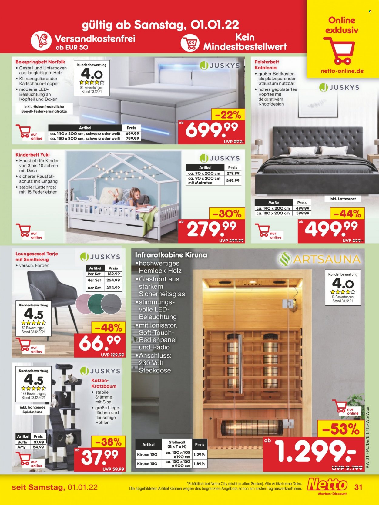 Netto Marken-Discount Prospekte  - 3.01.2022 - 8.01.2022. Seite 31