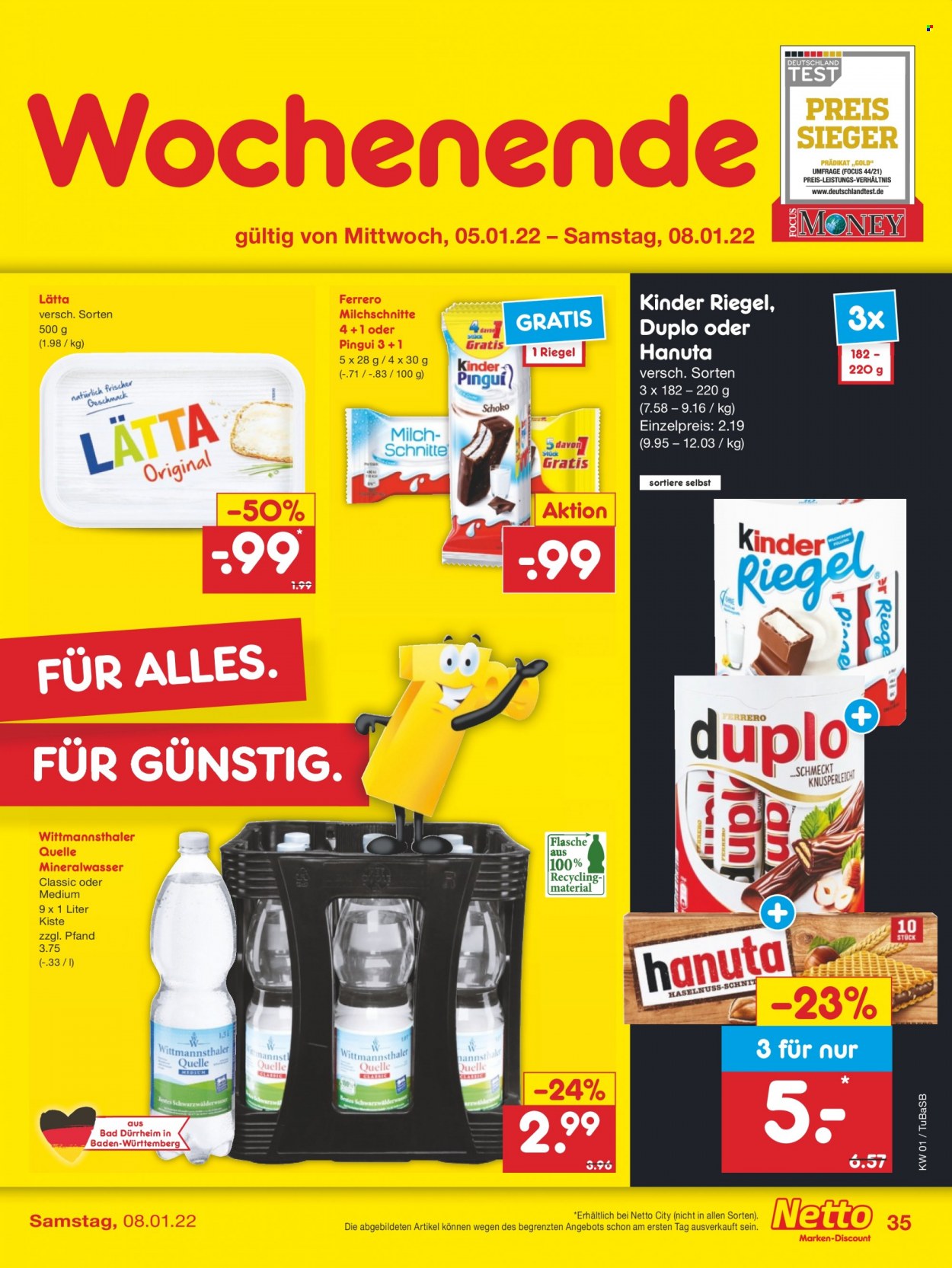 Netto Marken-Discount Prospekte  - 3.01.2022 - 8.01.2022. Seite 35