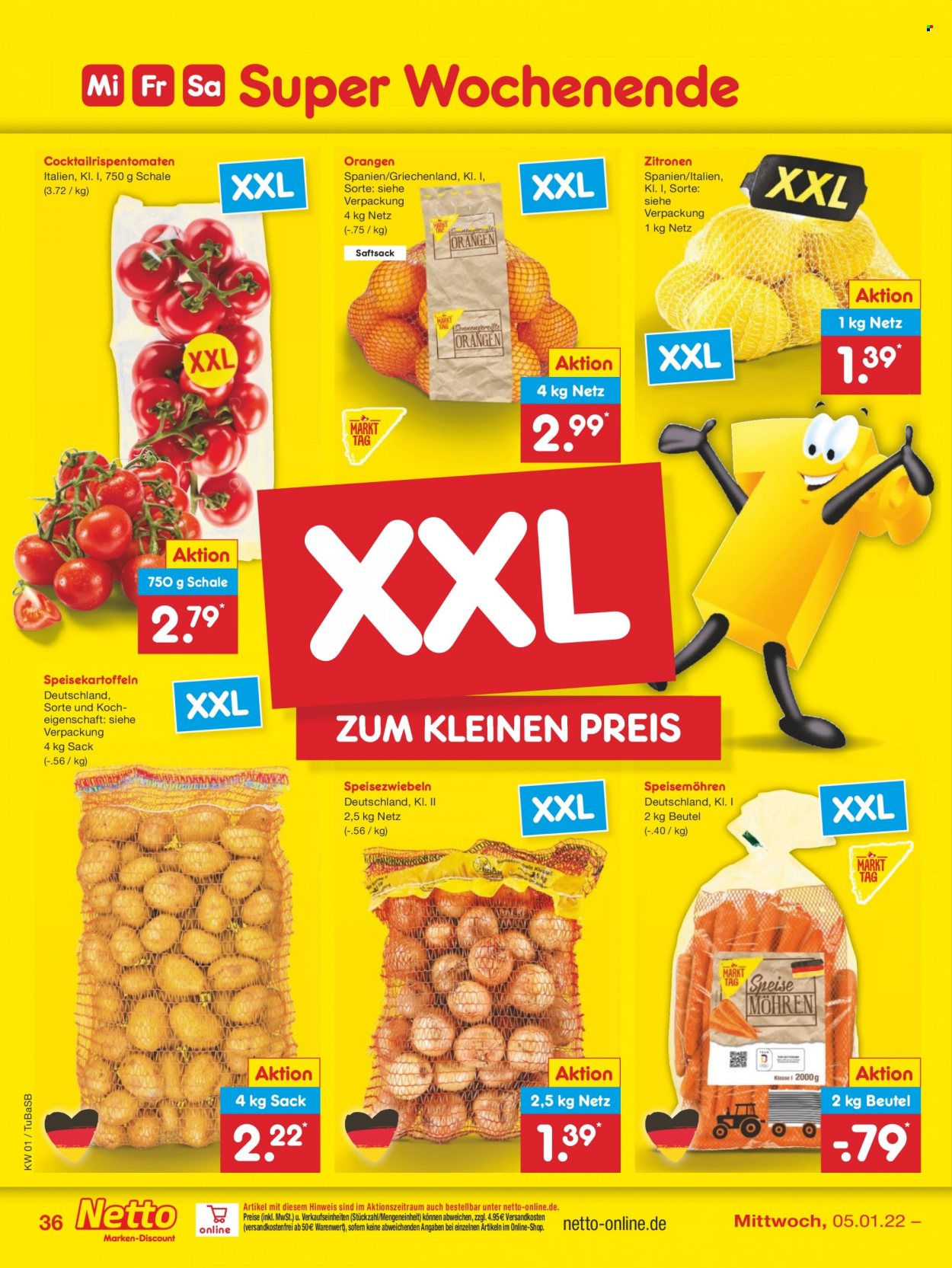 Netto Marken-Discount Prospekte  - 3.01.2022 - 8.01.2022. Seite 36