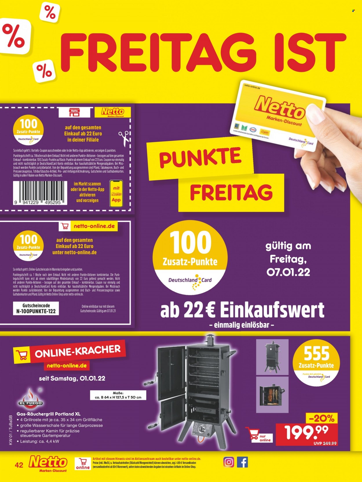 Netto Marken-Discount Prospekte  - 3.01.2022 - 8.01.2022. Seite 42