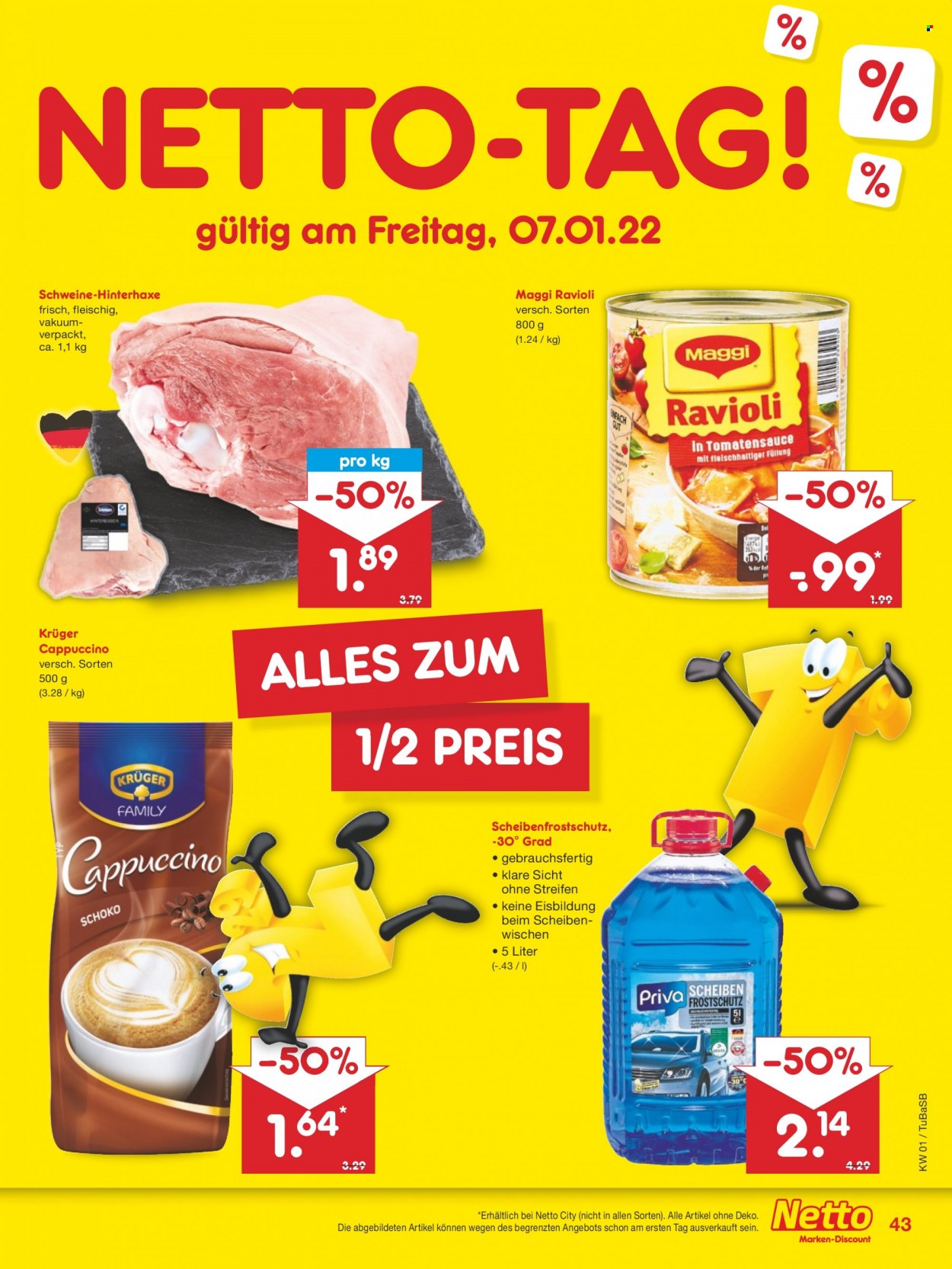 Netto Marken-Discount Prospekte  - 3.01.2022 - 8.01.2022. Seite 43