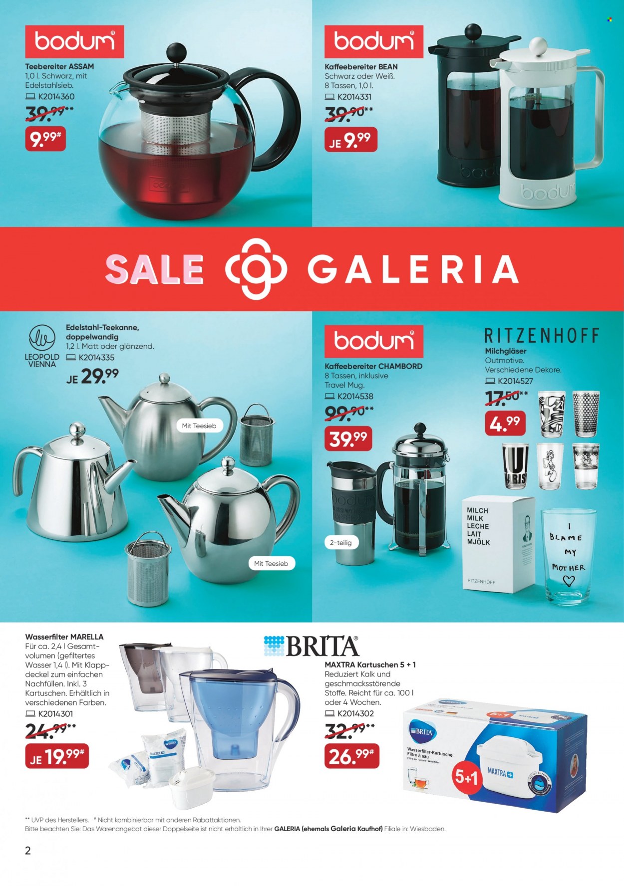 GALERIA Karstadt Kaufhof Prospekte  - 3.01.2022 - 9.01.2022. Seite 2