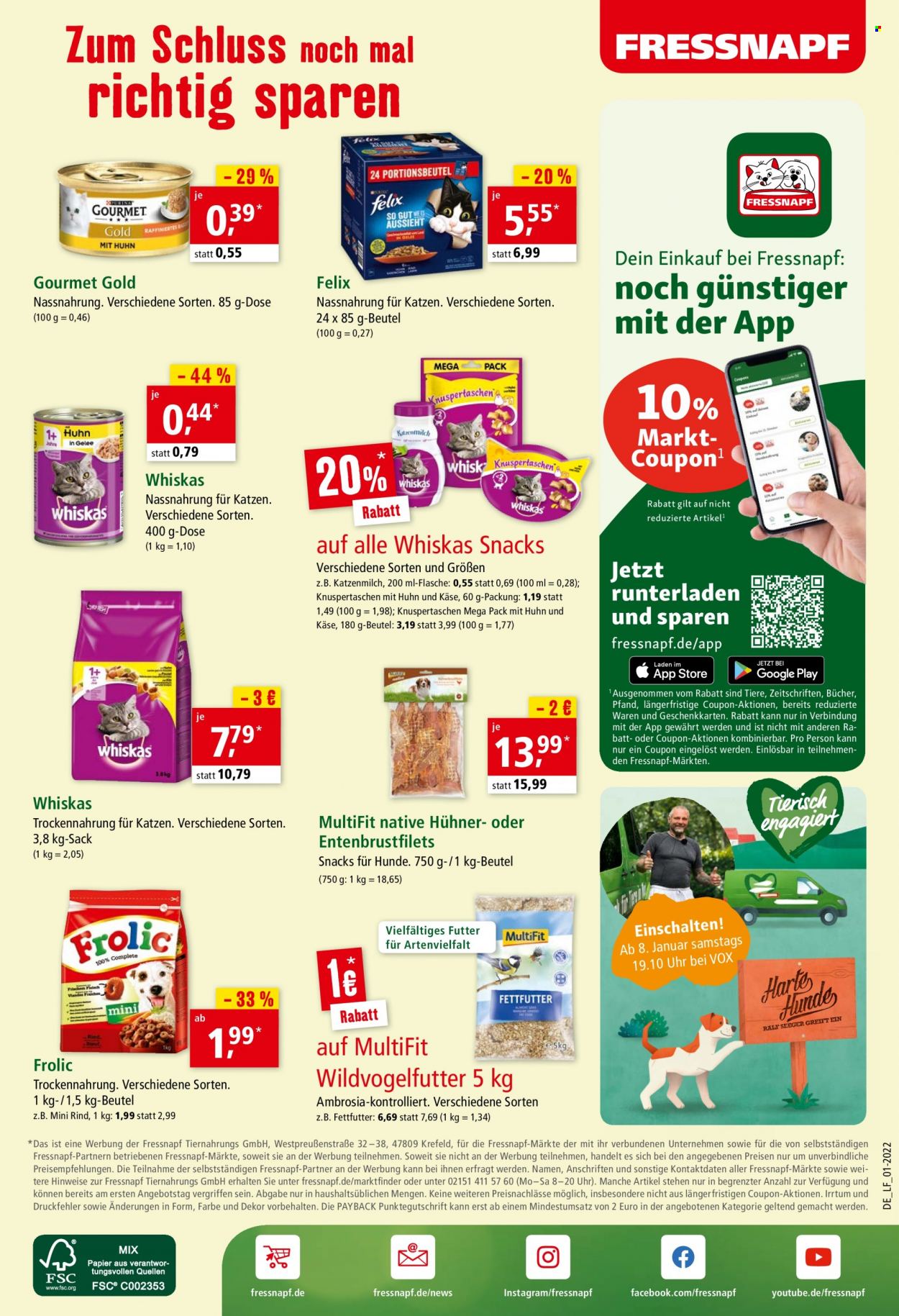 Fressnapf Prospekte  - 17.01.2022 - 22.01.2022. Seite 8