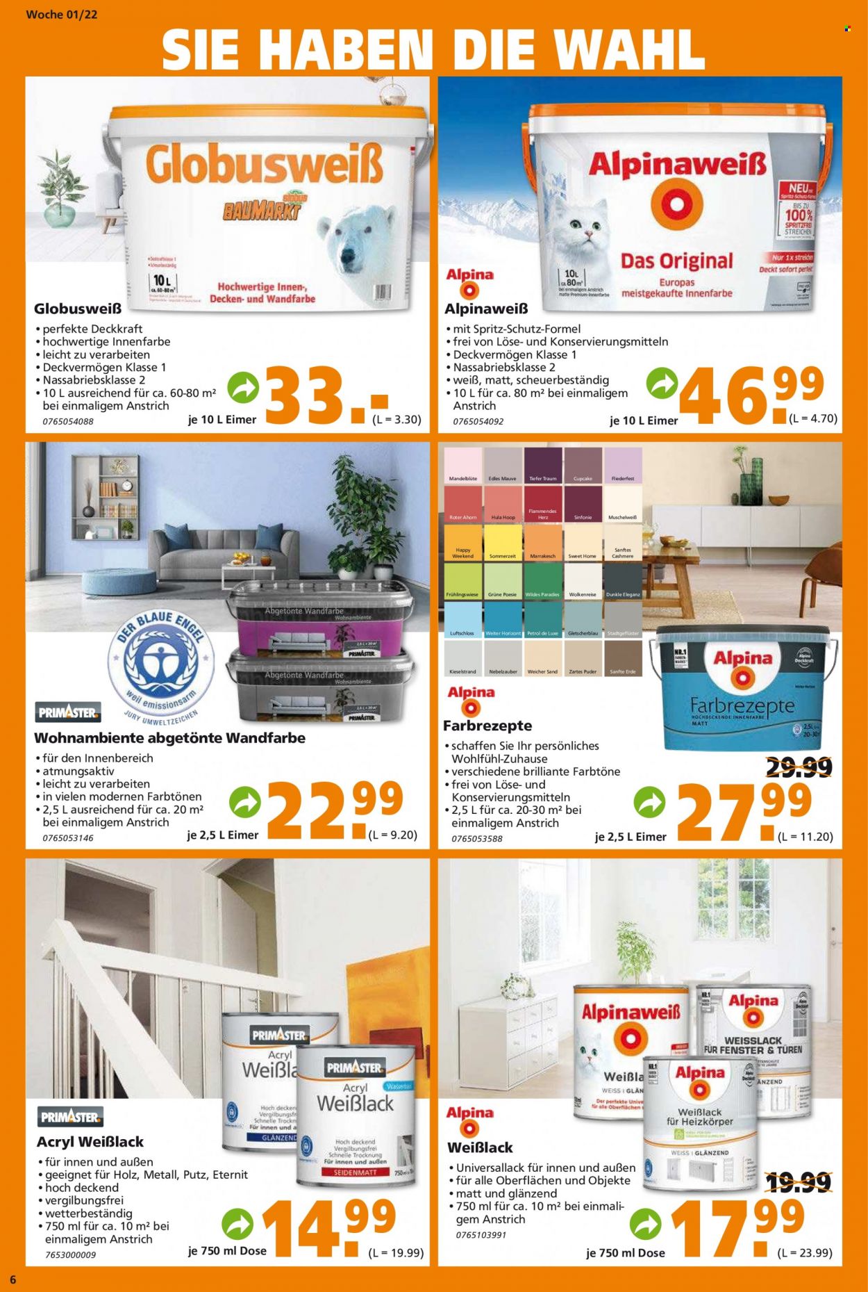 Globus Baumarkt Prospekte  - 4.01.2022 - 11.01.2022. Seite 6