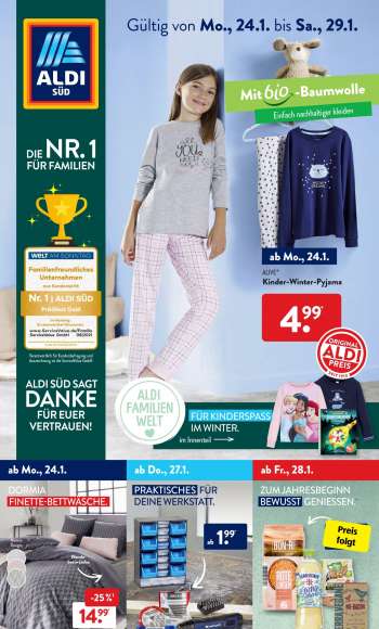 Prospekte ALDI SÜD - 24.01.2022 - 29.01.2022.