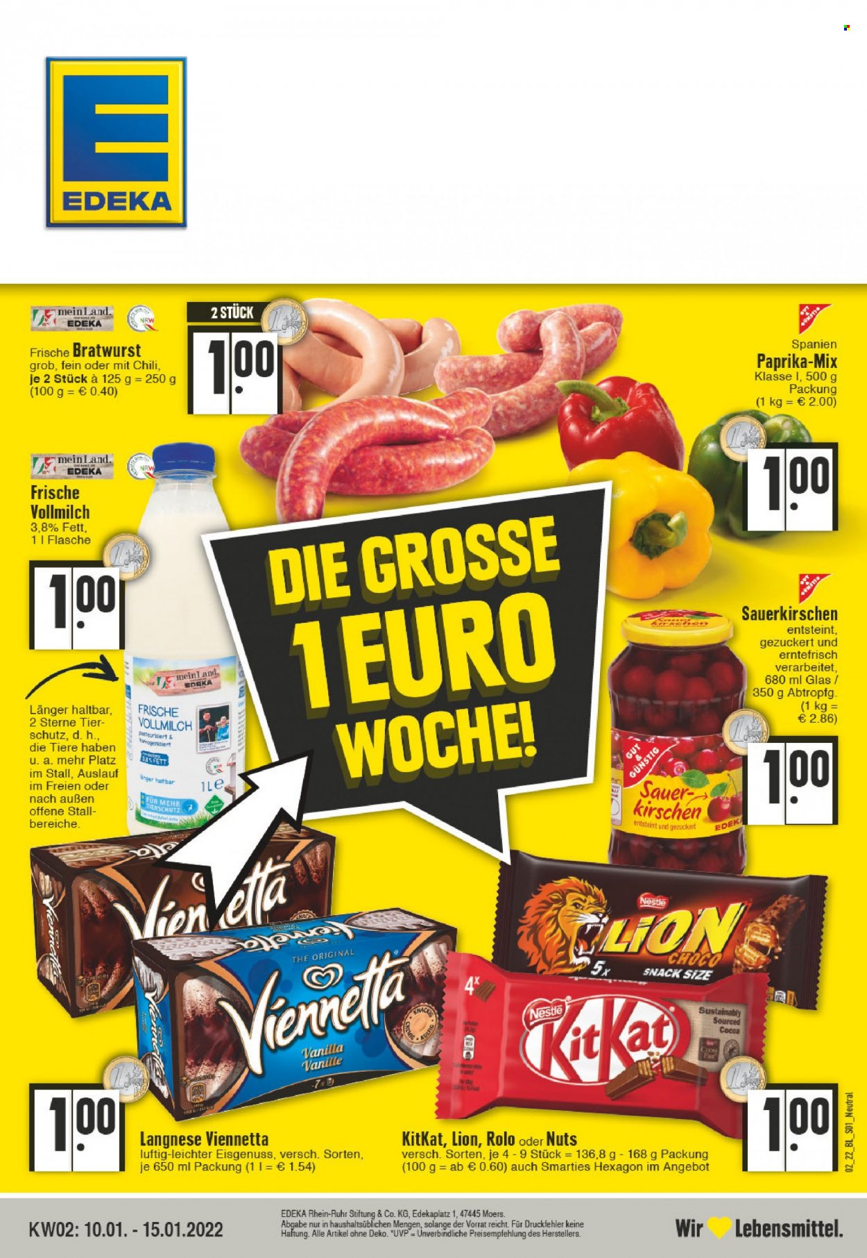 Edeka Prospekte  - 10.01.2022 - 15.01.2022. Seite 1