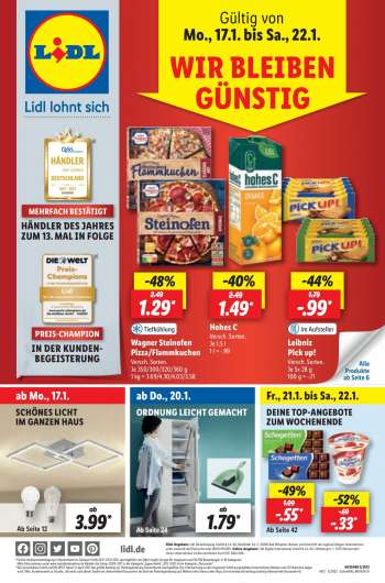 Prospekte Lidl - 17.01.2022 - 22.01.2022.