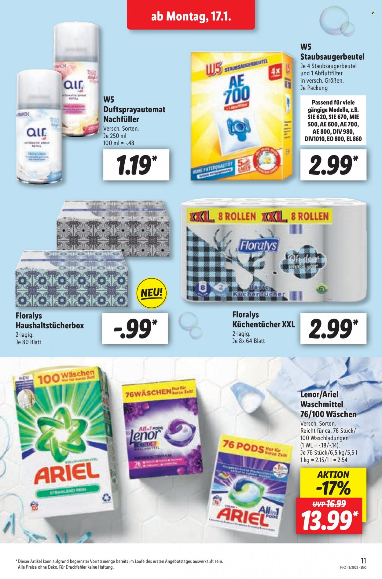 Lidl Prospekte  - 17.01.2022 - 22.01.2022. Seite 11