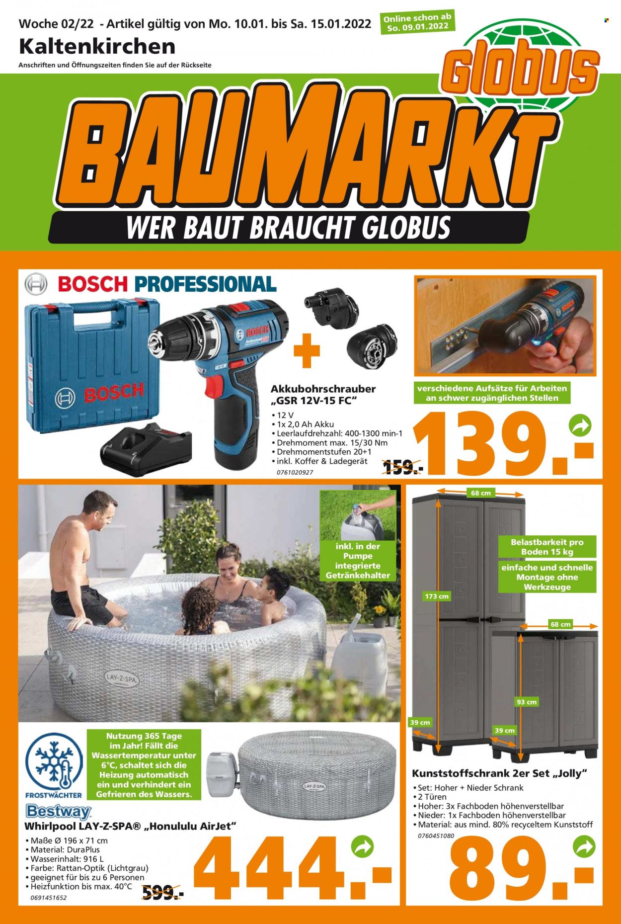 Globus Baumarkt Prospekte  - 10.01.2022 - 15.01.2022. Seite 1
