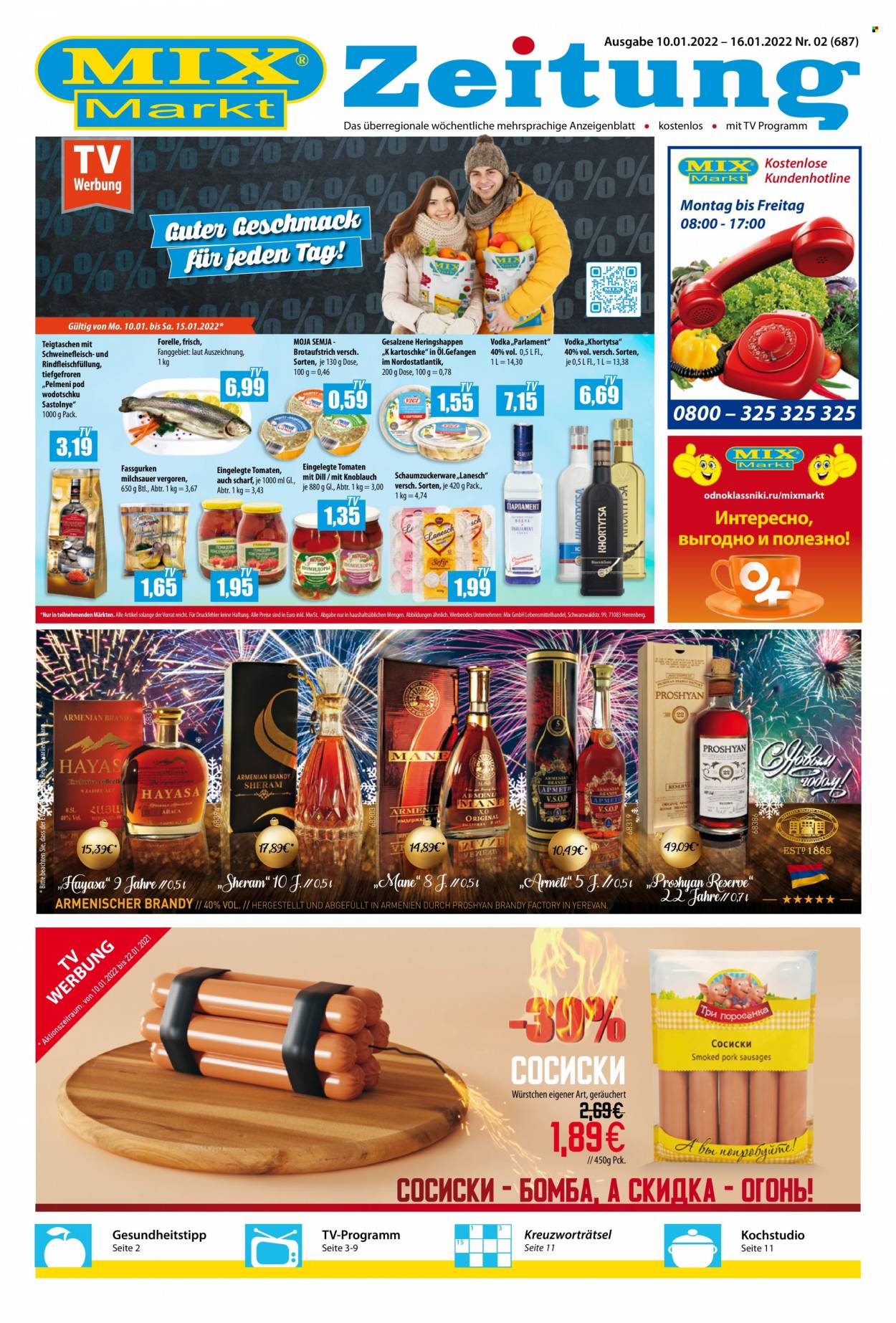 Mix Markt Prospekte  - 10.01.2022 - 16.01.2022. Seite 1