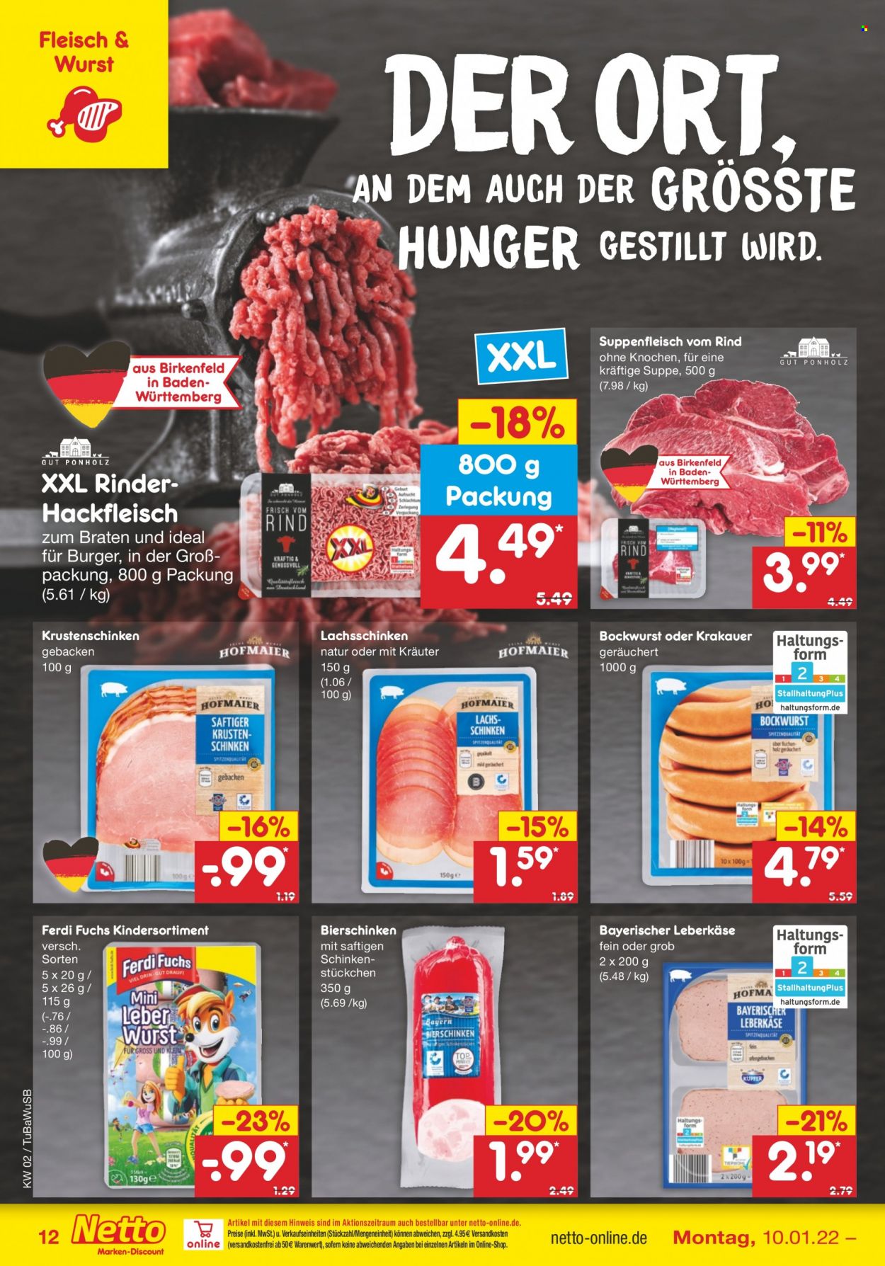 Netto Marken-Discount Prospekte  - 10.01.2022 - 15.01.2022. Seite 12