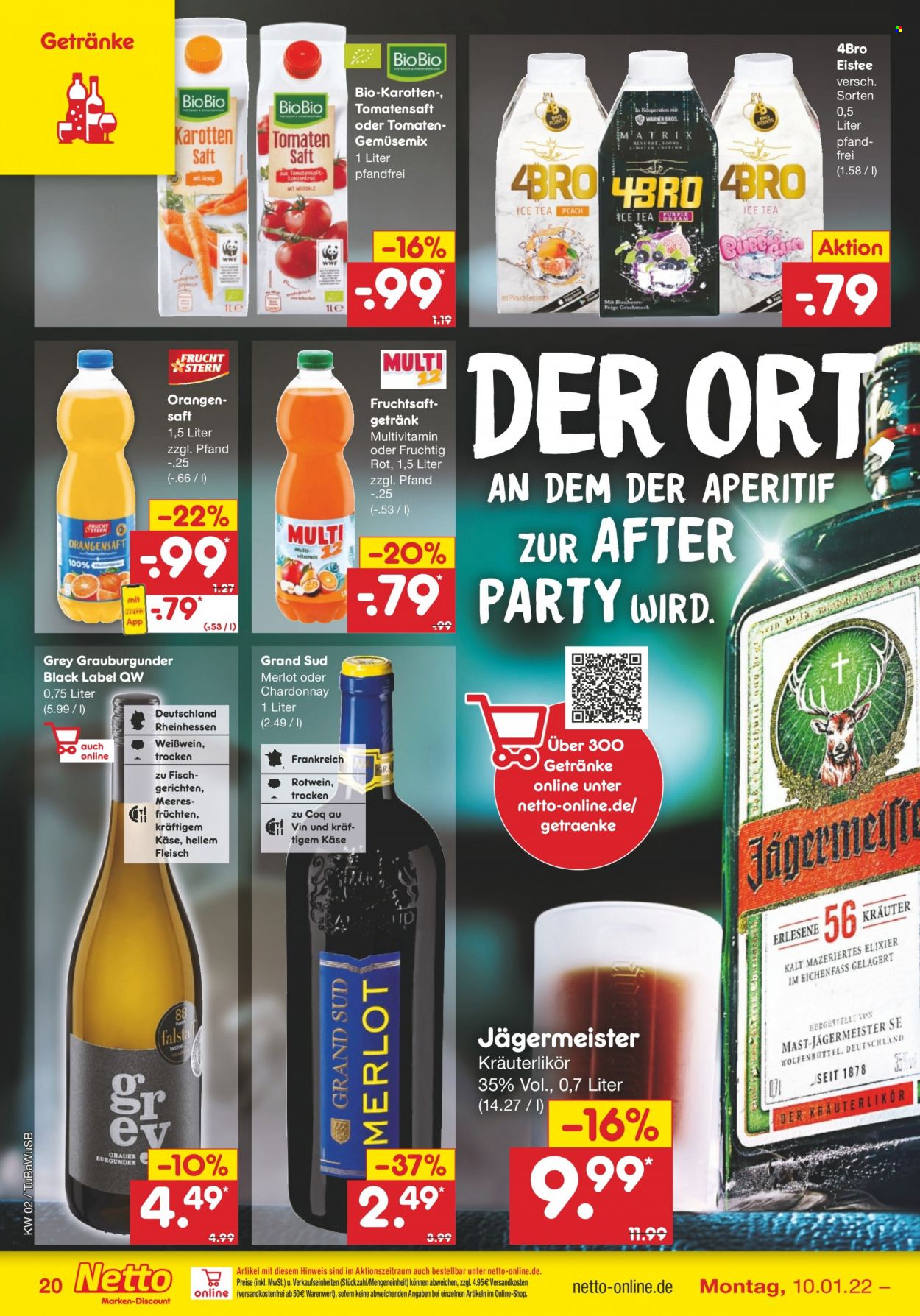 Netto Marken-Discount Prospekte  - 10.01.2022 - 15.01.2022. Seite 20