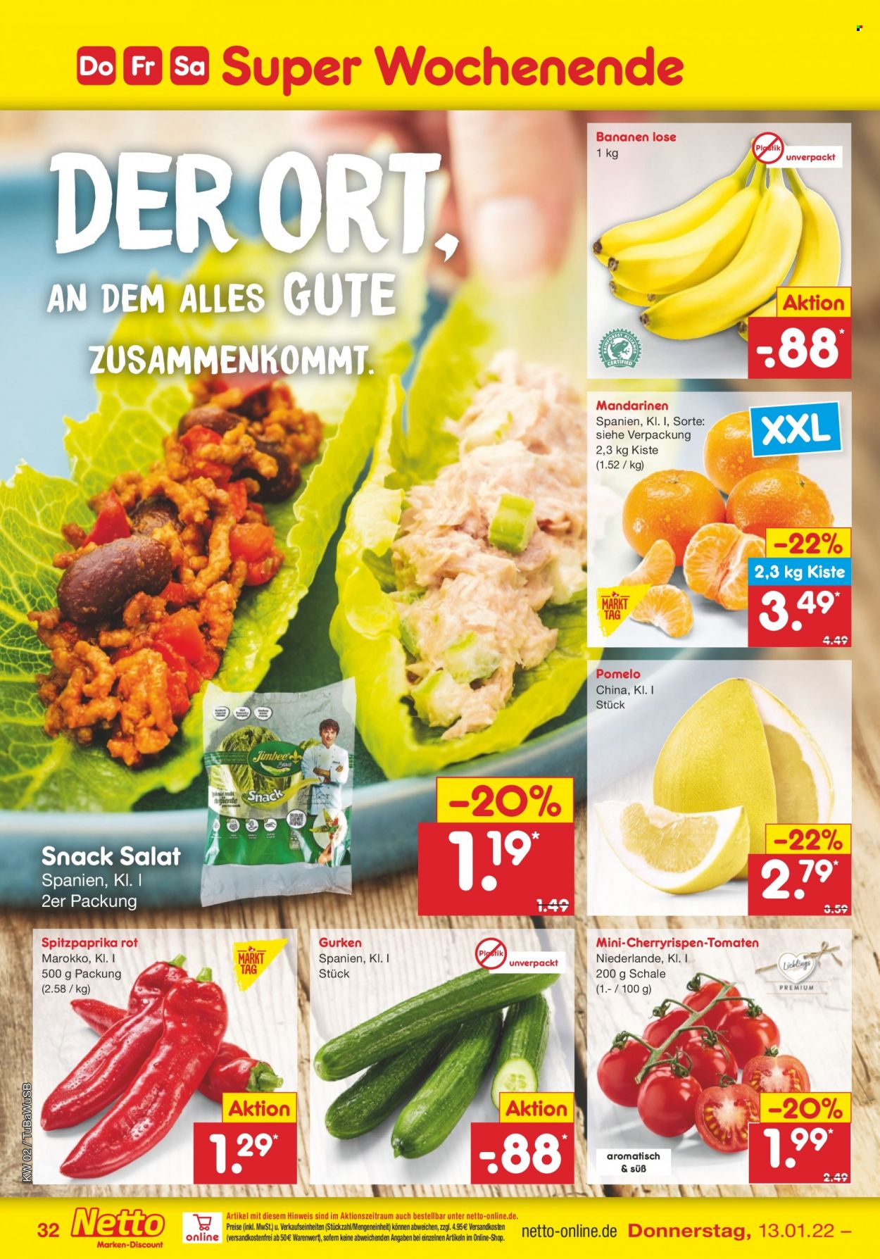 Netto Marken-Discount Prospekte  - 10.01.2022 - 15.01.2022. Seite 32