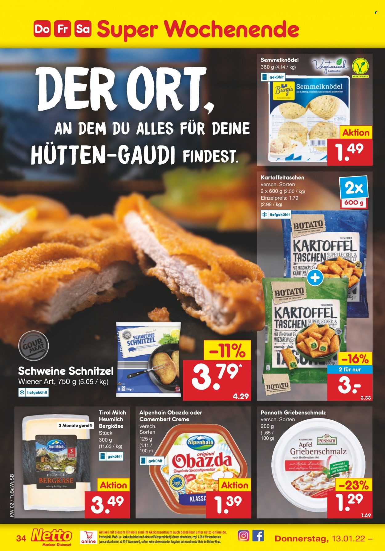 Netto Marken-Discount Prospekte  - 10.01.2022 - 15.01.2022. Seite 34