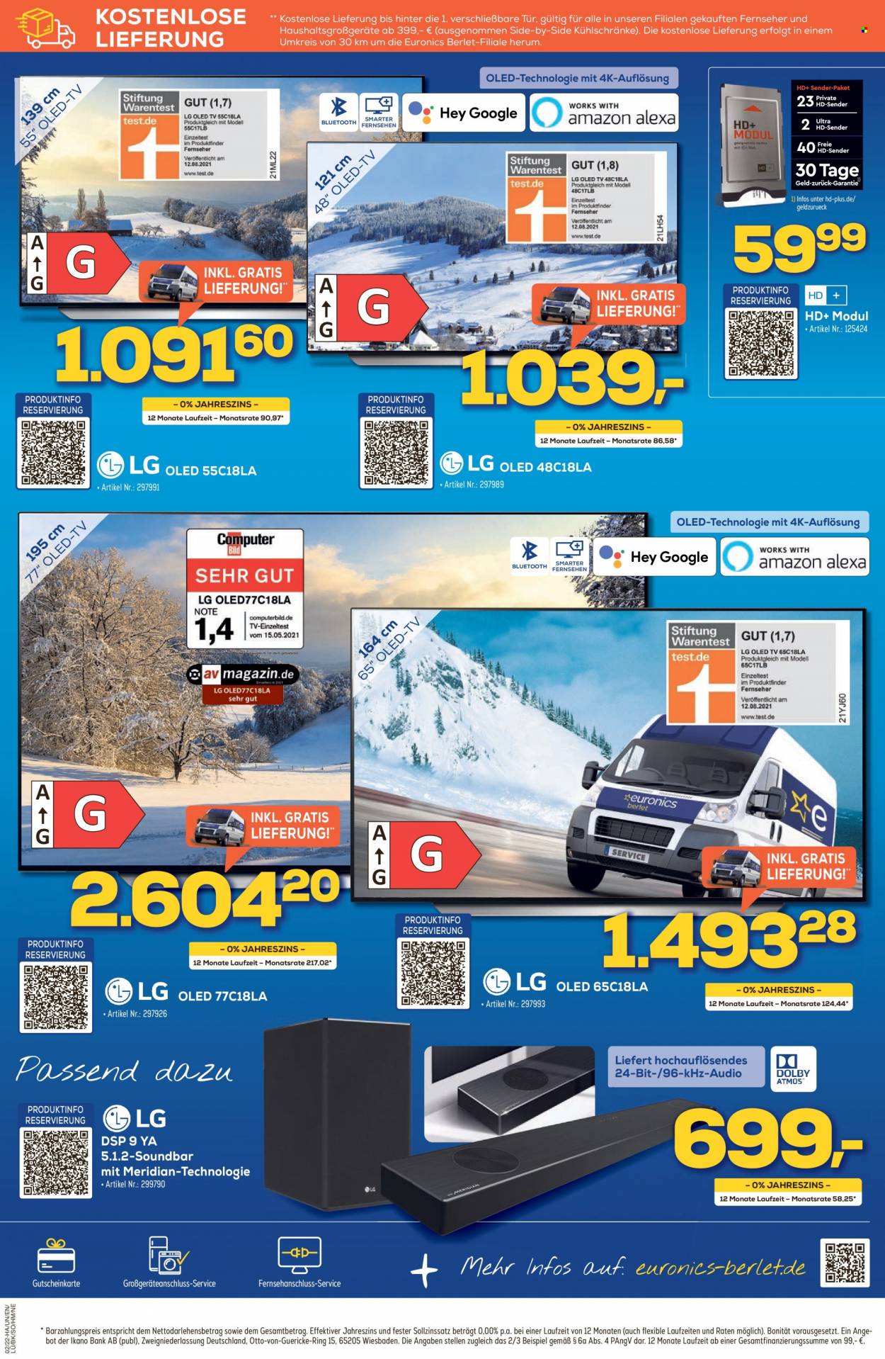 thumbnail - Prospekte Euronics - 11.01.2022 - 18.01.2022 - Produkte in Aktion - LG, Oled-TV, Soundbar. Seite 3.