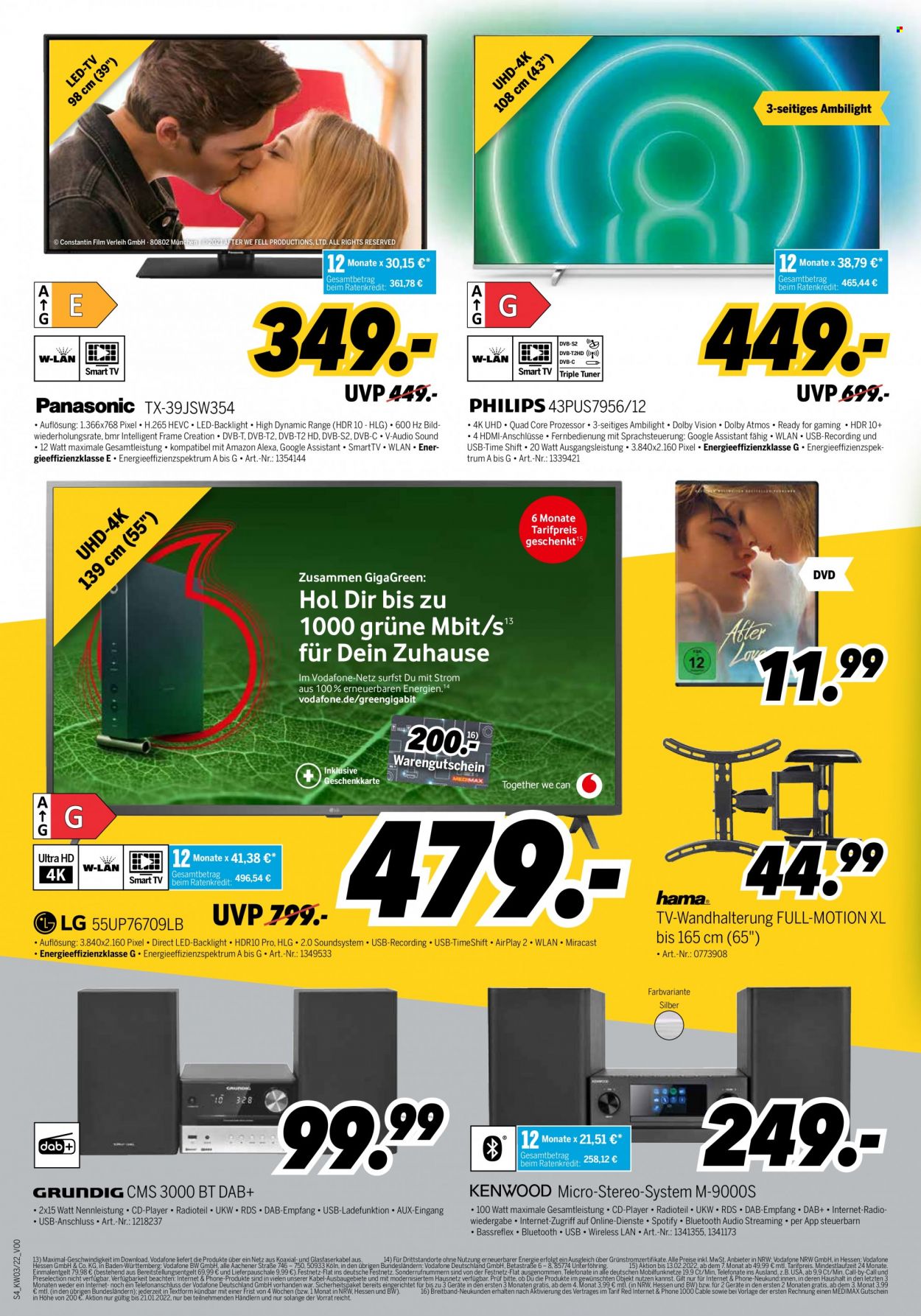 thumbnail - Prospekte MEDIMAX - 14.01.2022 - 21.01.2022 - Produkte in Aktion - Smart TV, DVD, DVB-T. Seite 4.