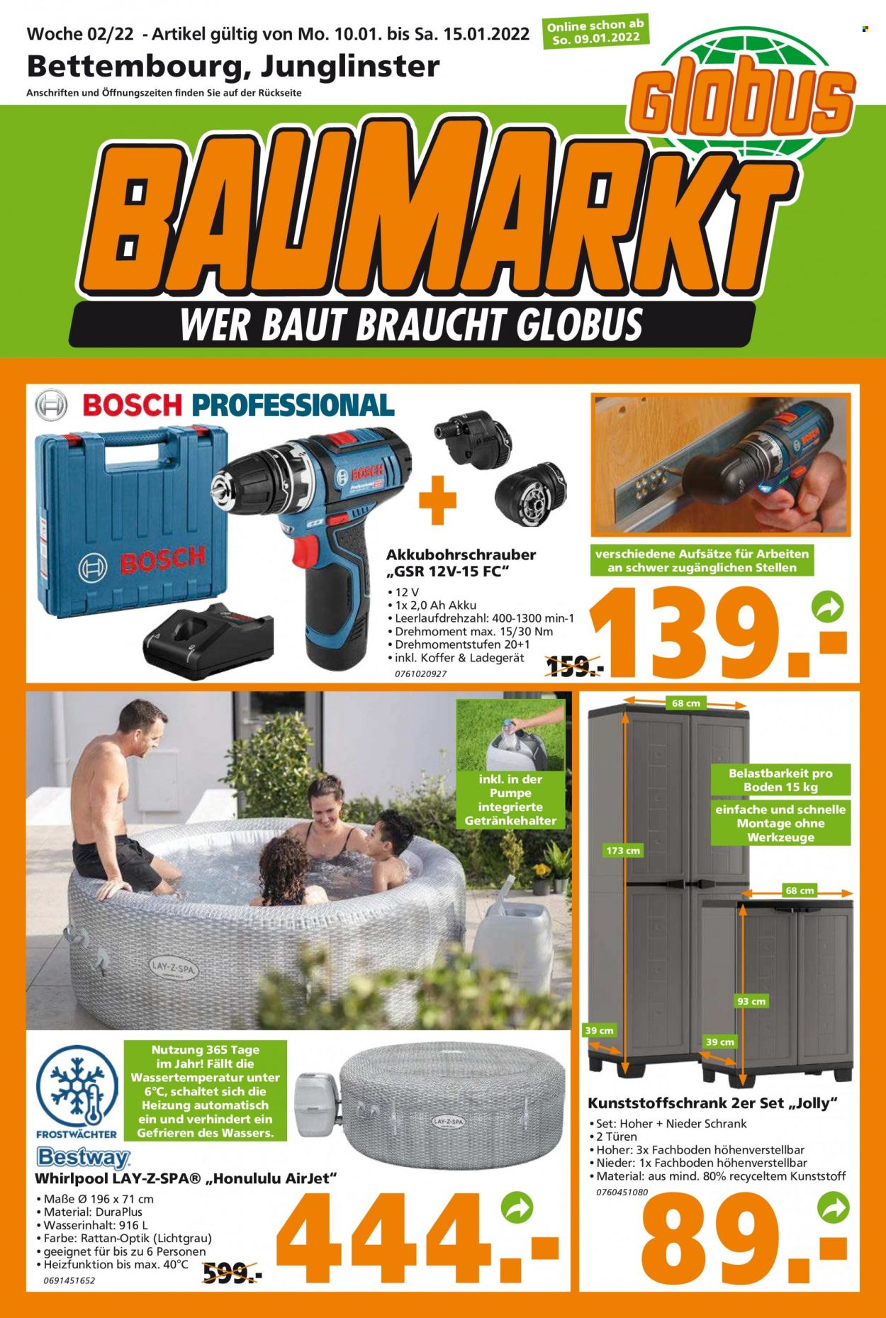 Globus Baumarkt Prospekte  - 10.01.2022 - 15.01.2022. Seite 1