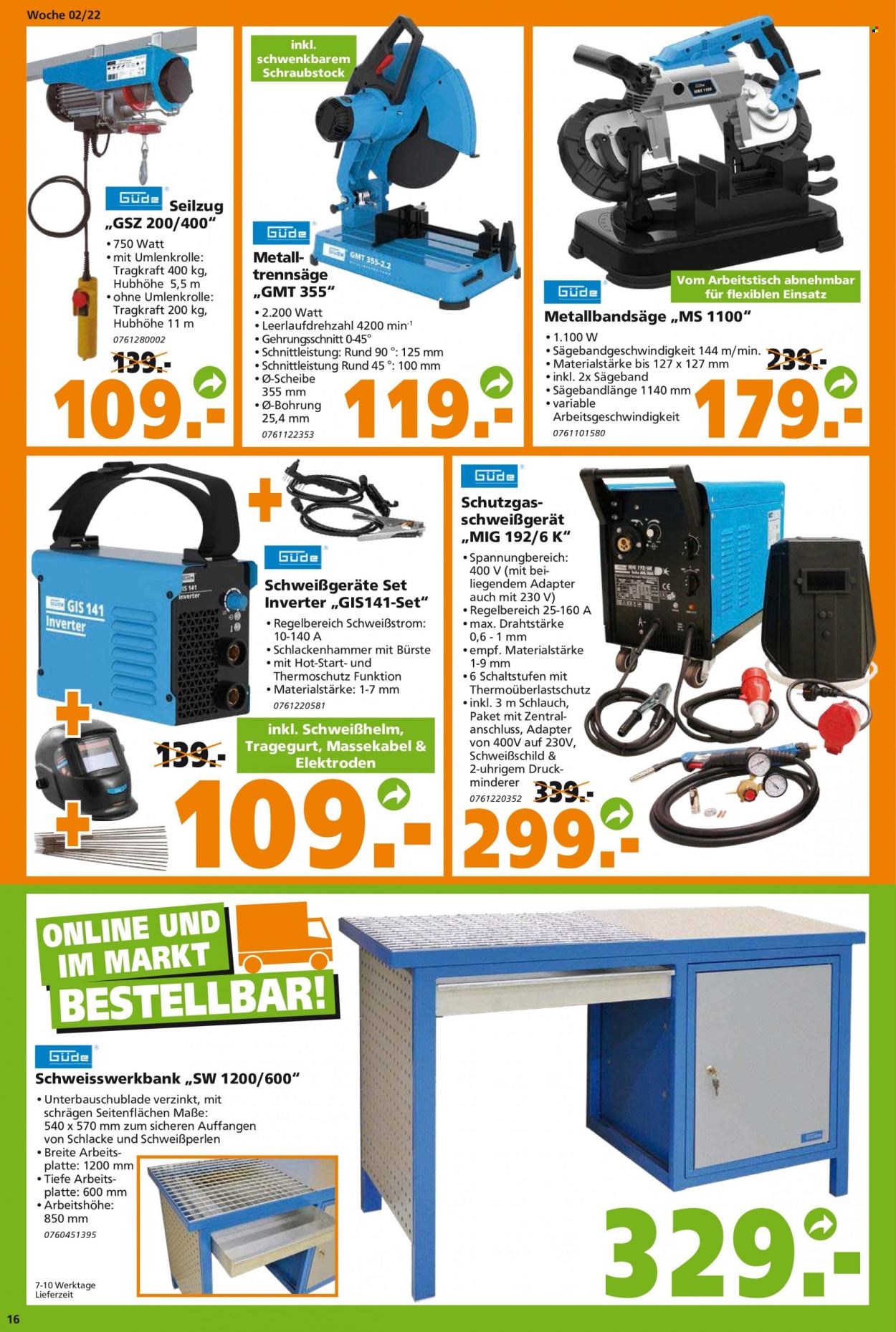 Globus Baumarkt Prospekte  - 10.01.2022 - 15.01.2022. Seite 16