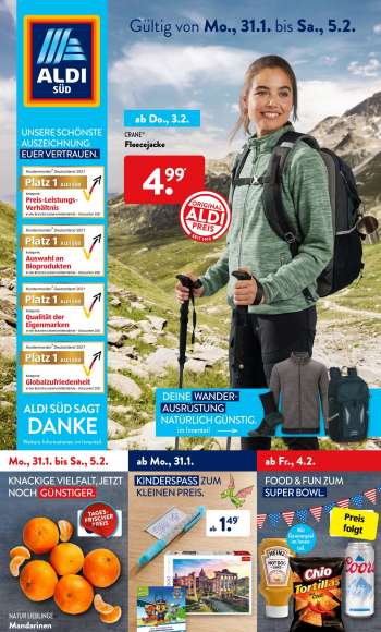 Prospekte ALDI SÜD - 31.01.2022 - 5.02.2022.
