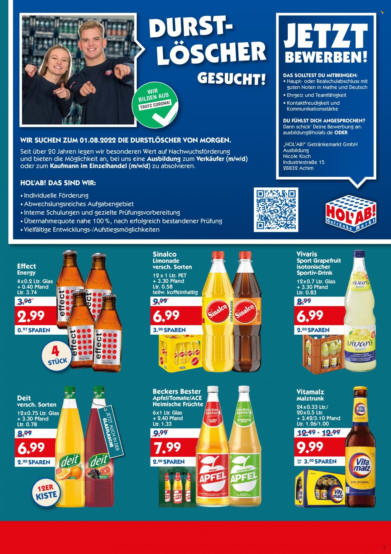 Hol'ab! Getränkemarkt Prospekte  - 17.01.2022 - 22.01.2022. Seite 5