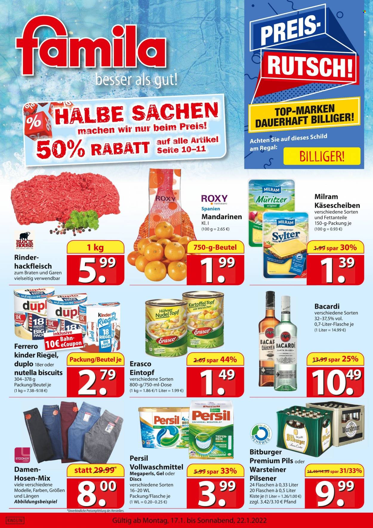 famila Prospekte  - 17.01.2022 - 22.01.2022. Seite 1