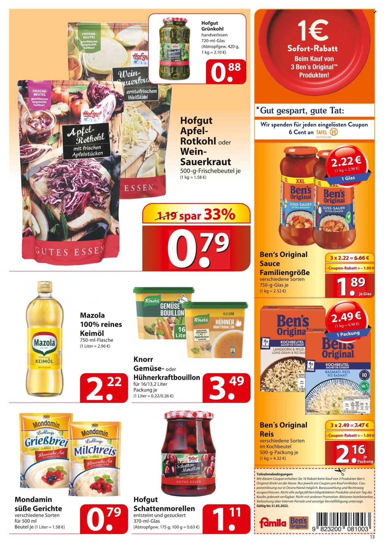 famila Prospekte  - 17.01.2022 - 22.01.2022. Seite 13