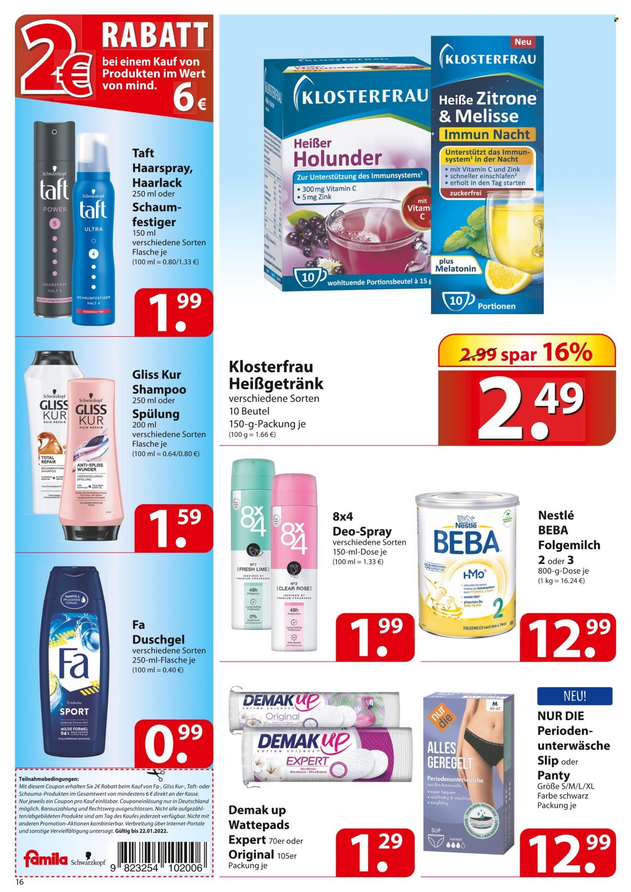 famila Prospekte  - 17.01.2022 - 22.01.2022. Seite 16