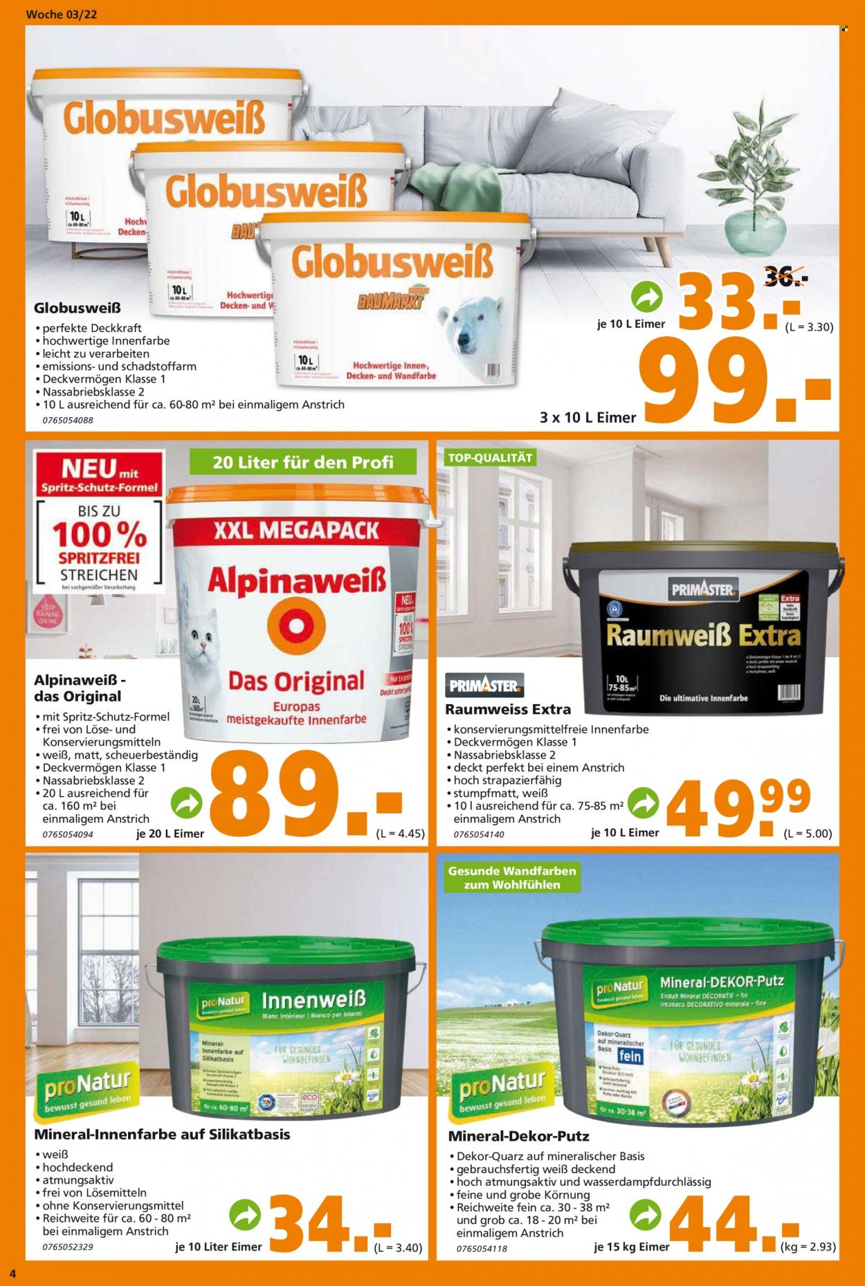 Globus Baumarkt Prospekte  - 17.01.2022 - 22.01.2022. Seite 4