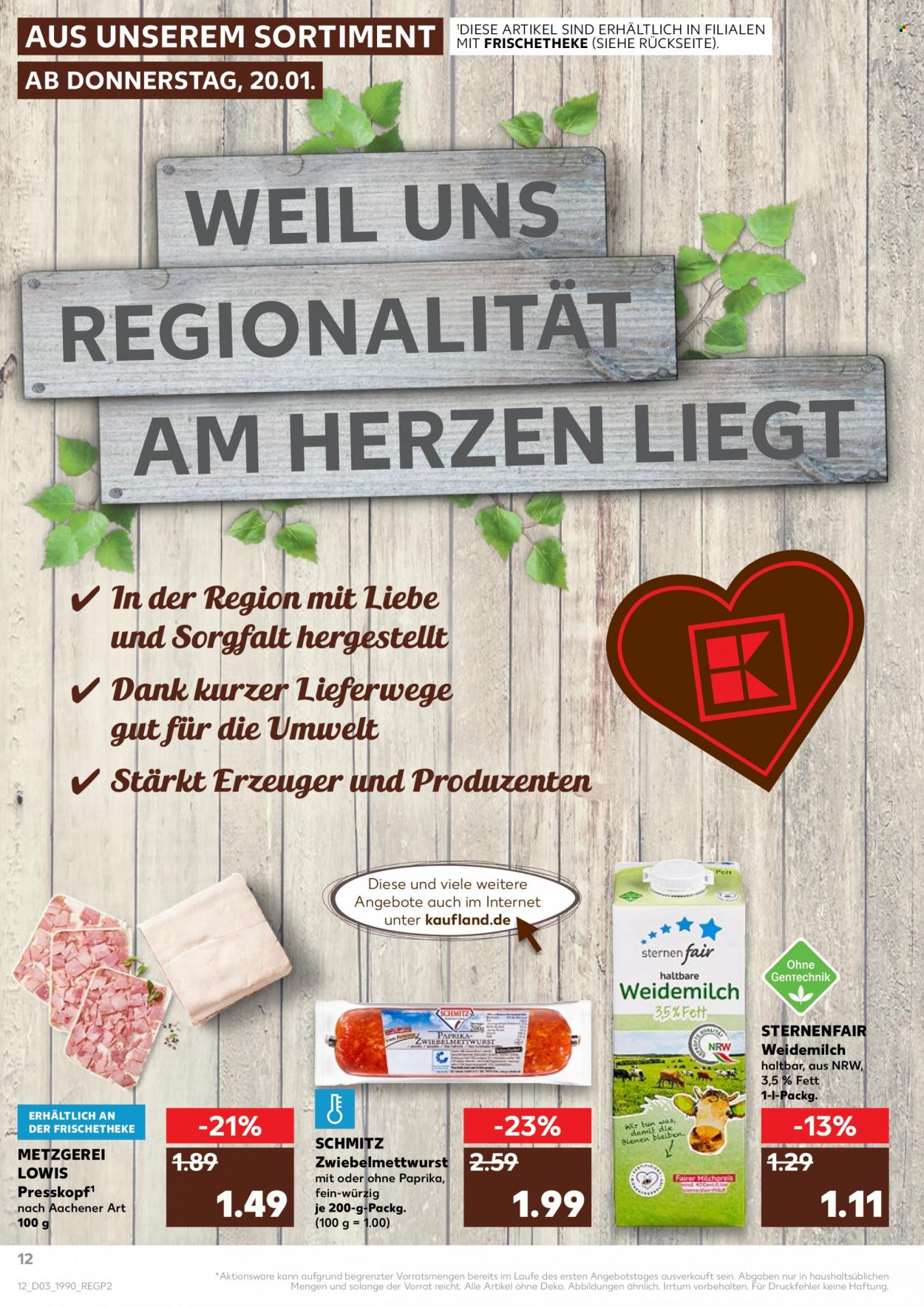 Kaufland Prospekte  - 20.01.2022 - 26.01.2022. Seite 12
