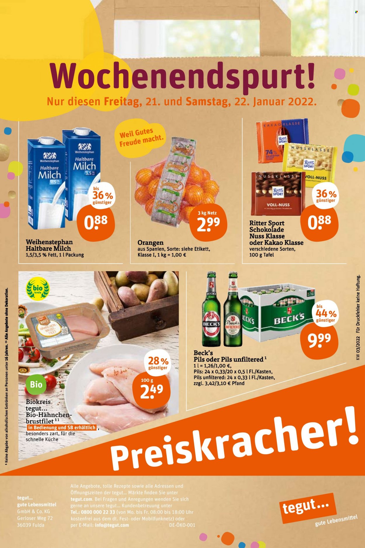 tegut... Prospekte  - 17.01.2022 - 22.01.2022. Seite 30