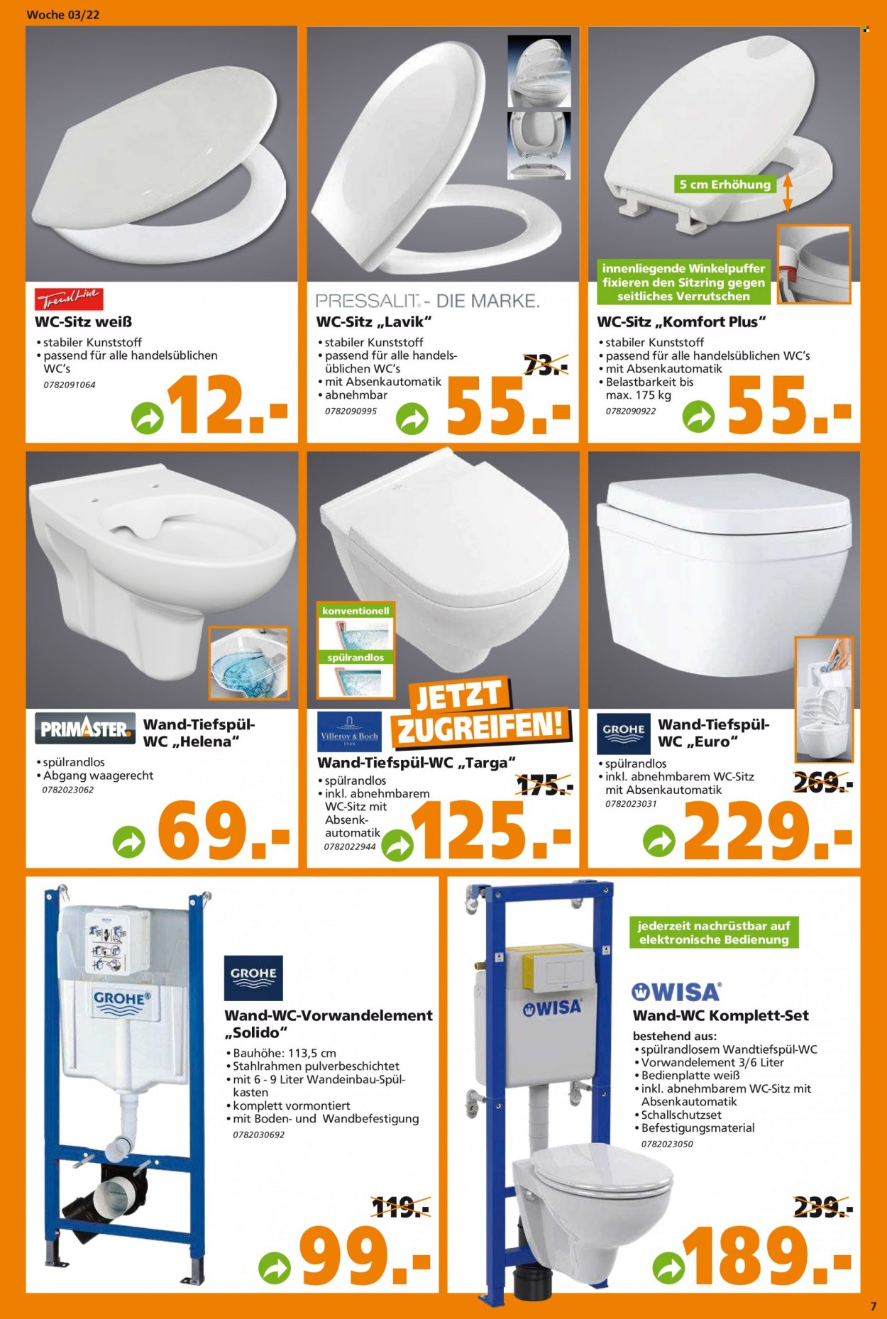Globus Baumarkt Prospekte  - 17.01.2022 - 22.01.2022. Seite 7