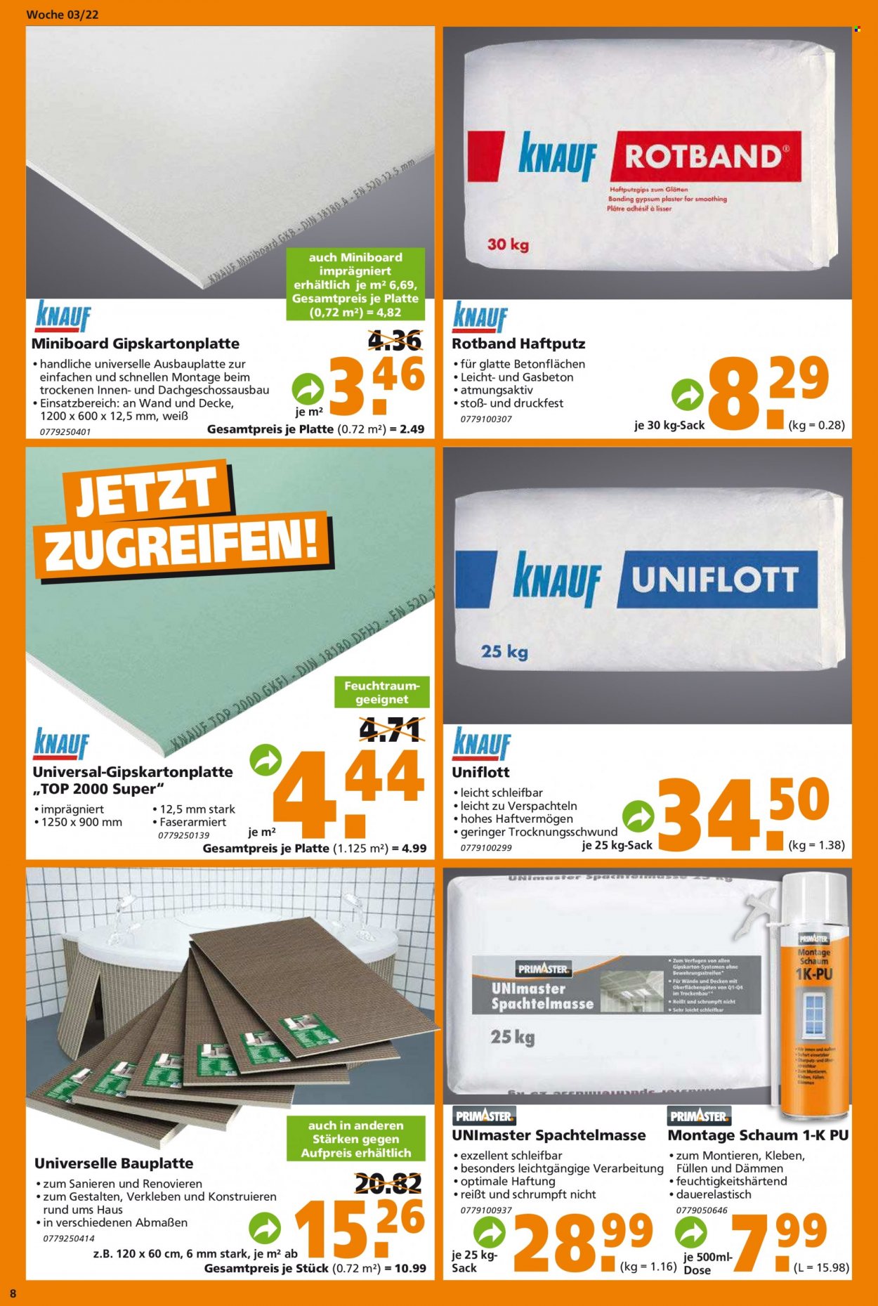 Globus Baumarkt Prospekte  - 17.01.2022 - 22.01.2022. Seite 8