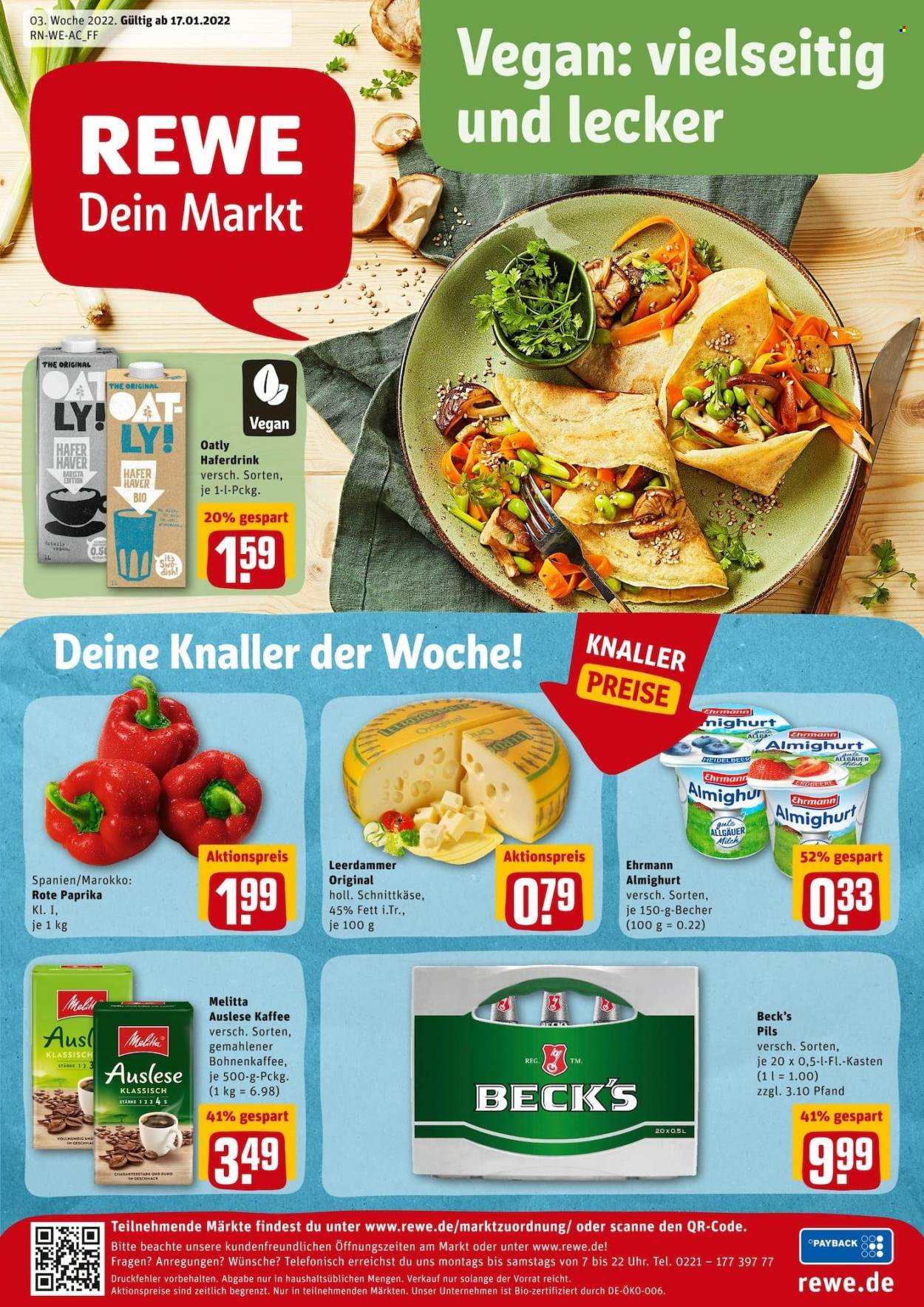 REWE Prospekte  - 17.01.2022 - 22.01.2022. Seite 1