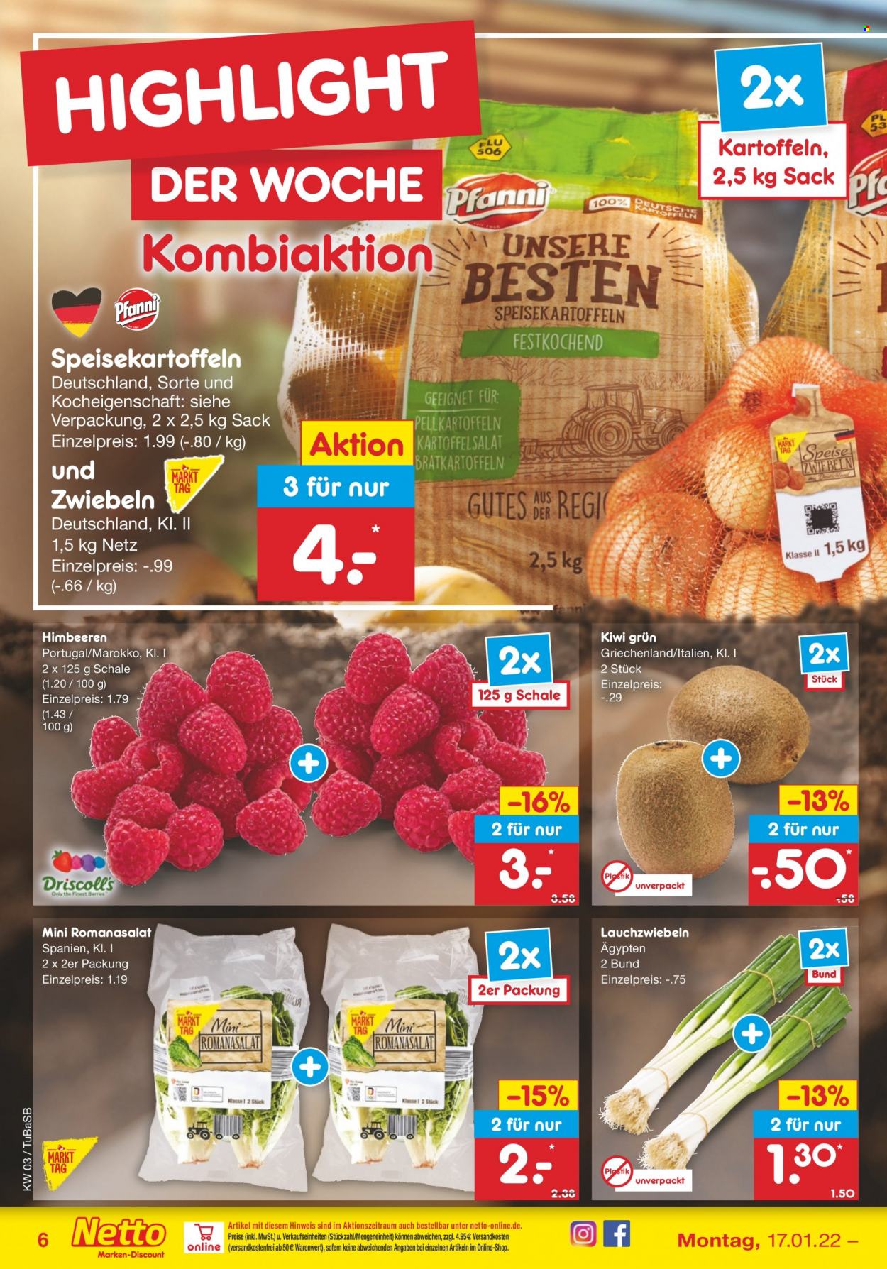 Netto Marken-Discount Prospekte  - 17.01.2022 - 22.01.2022. Seite 6