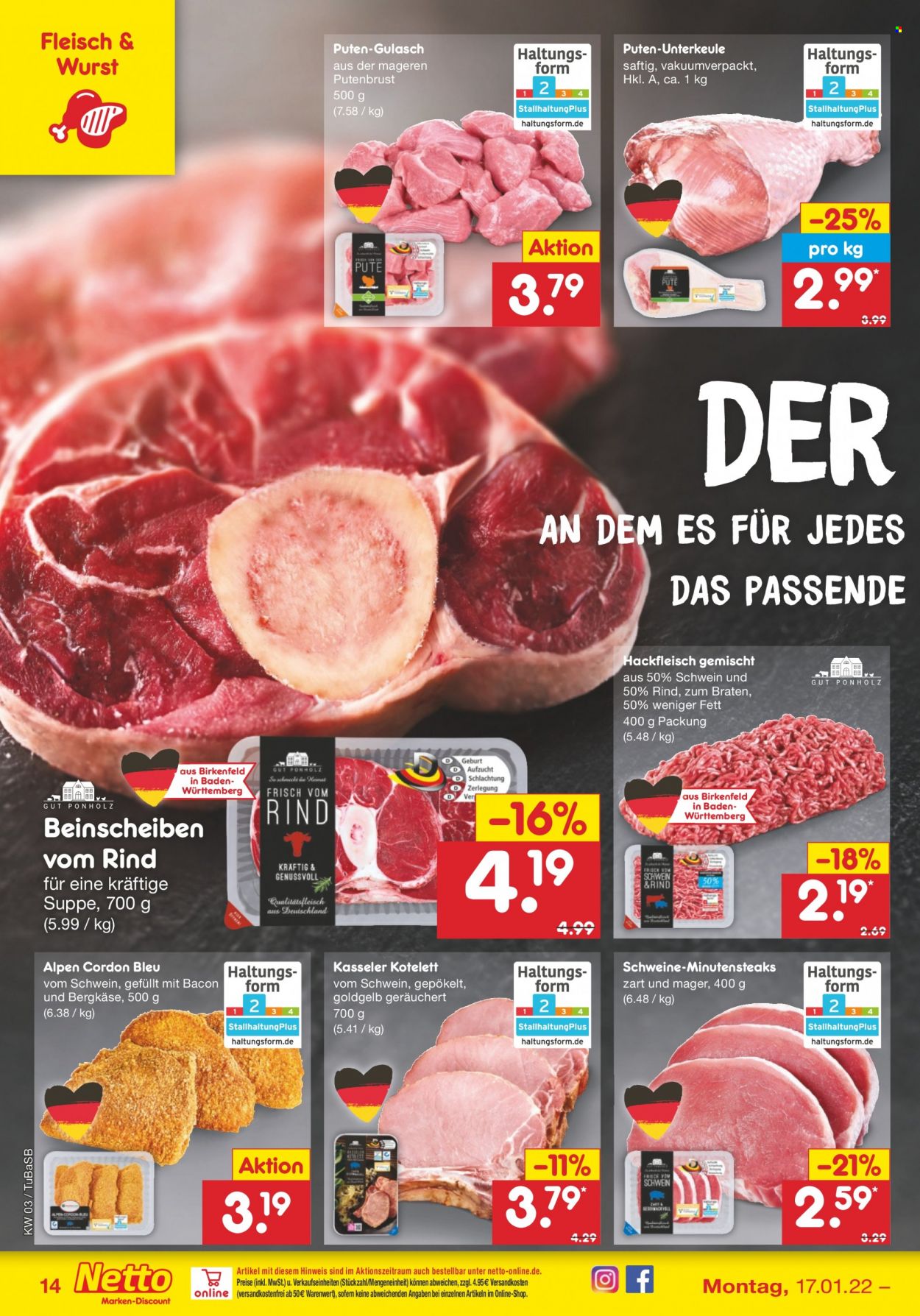 Netto Marken-Discount Prospekte  - 17.01.2022 - 22.01.2022. Seite 14
