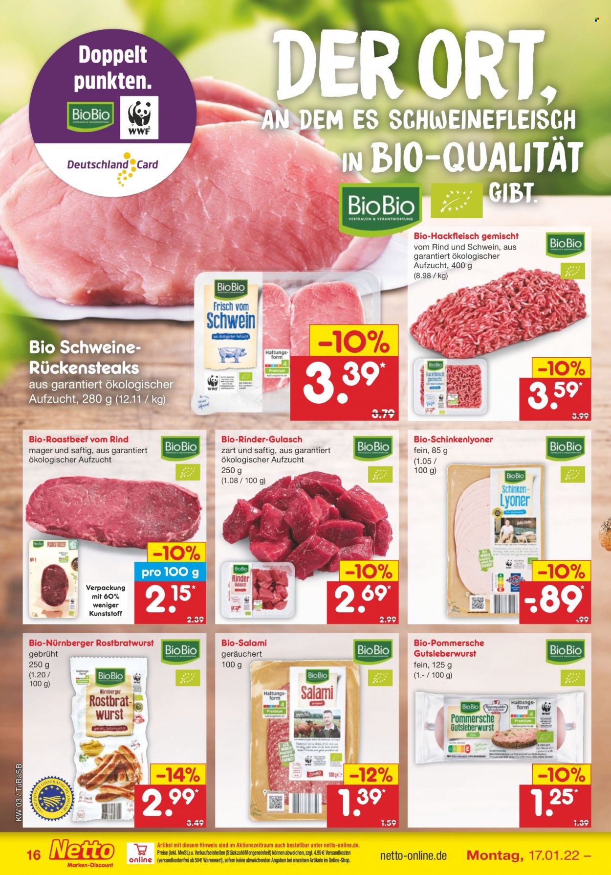 Netto Marken-Discount Prospekte  - 17.01.2022 - 22.01.2022. Seite 16