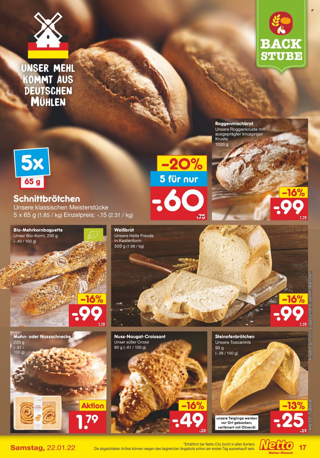 Netto Marken-Discount Prospekte  - 17.01.2022 - 22.01.2022. Seite 17