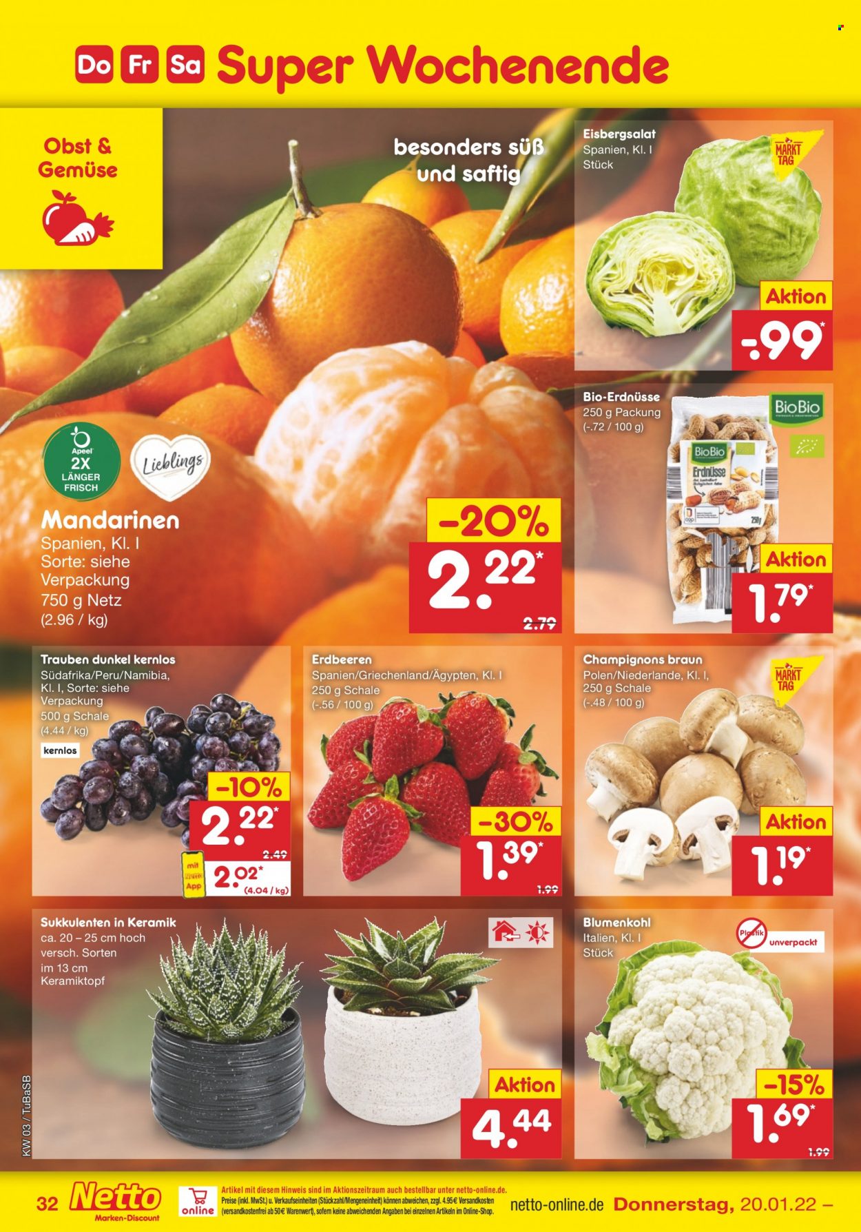 Netto Marken-Discount Prospekte  - 17.01.2022 - 22.01.2022. Seite 32
