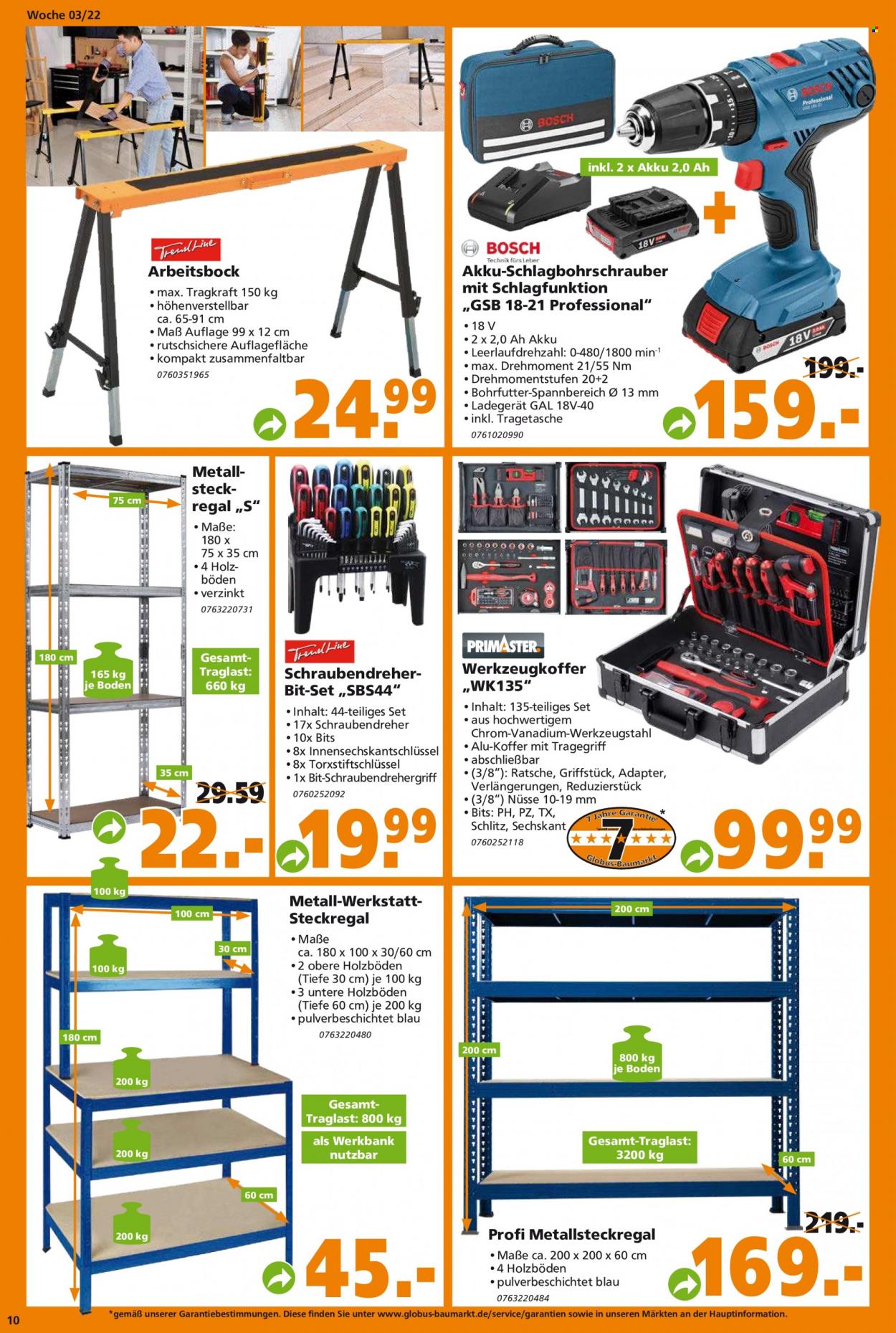 Globus Baumarkt Prospekte  - 18.01.2022 - 25.01.2022. Seite 10