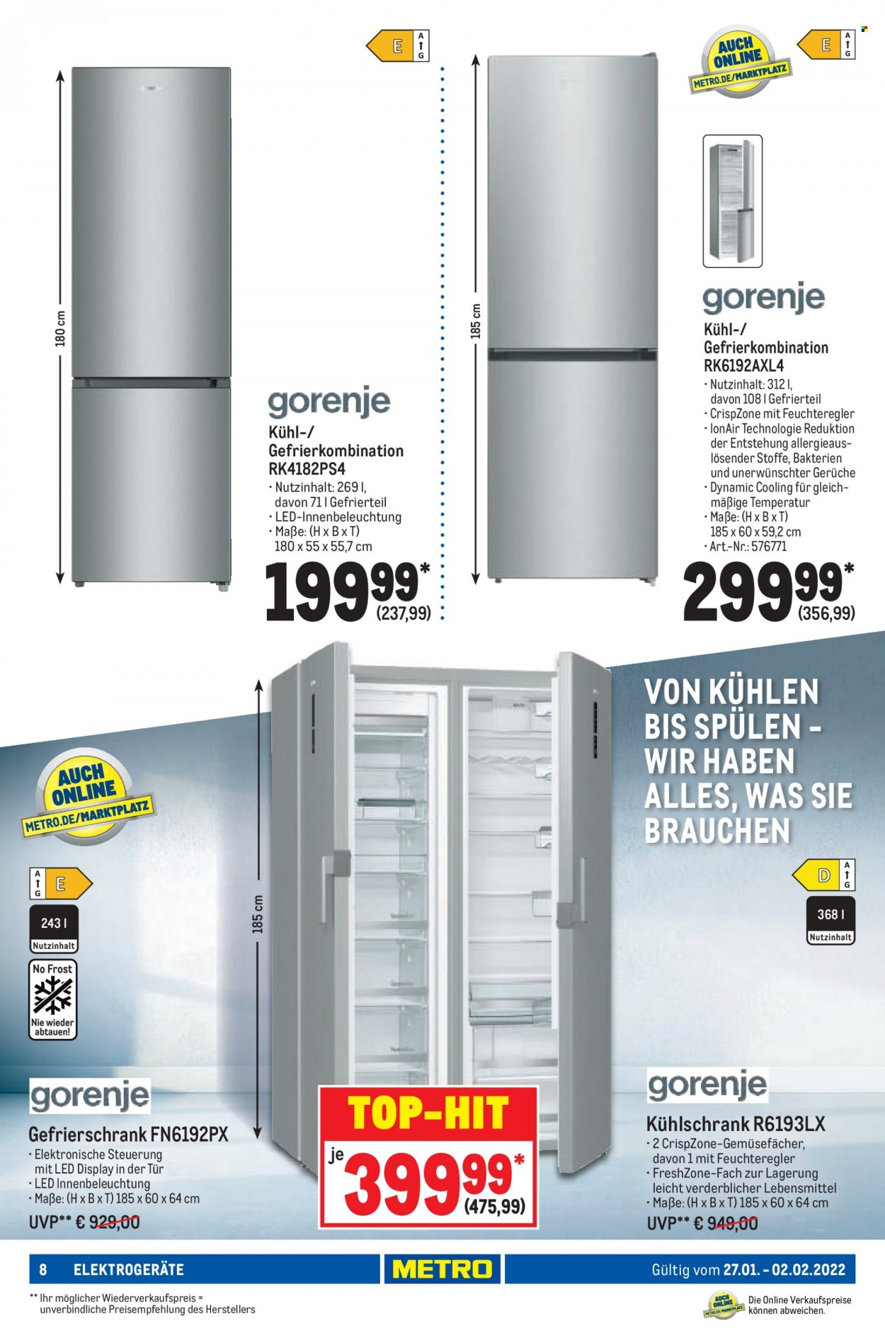 Metro Prospekte  - 27.01.2022 - 2.02.2022. Seite 8