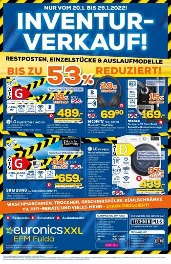Prospekte Euronics - 20.01.2022 - 29.01.2022.