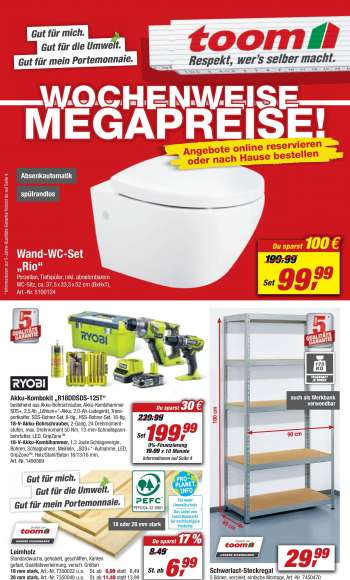 Prospekte toom Baumarkt - 29.01.2022 - 4.02.2022.