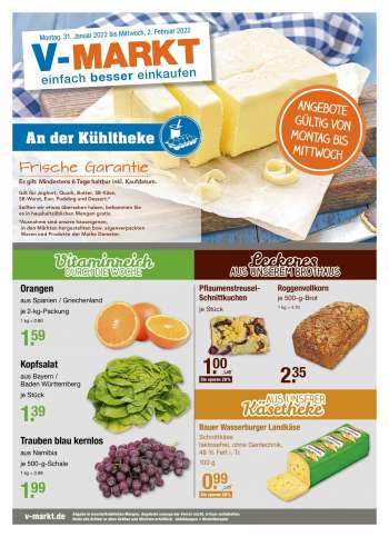Prospekte V-Markt - 31.01.2022 - 2.02.2022.